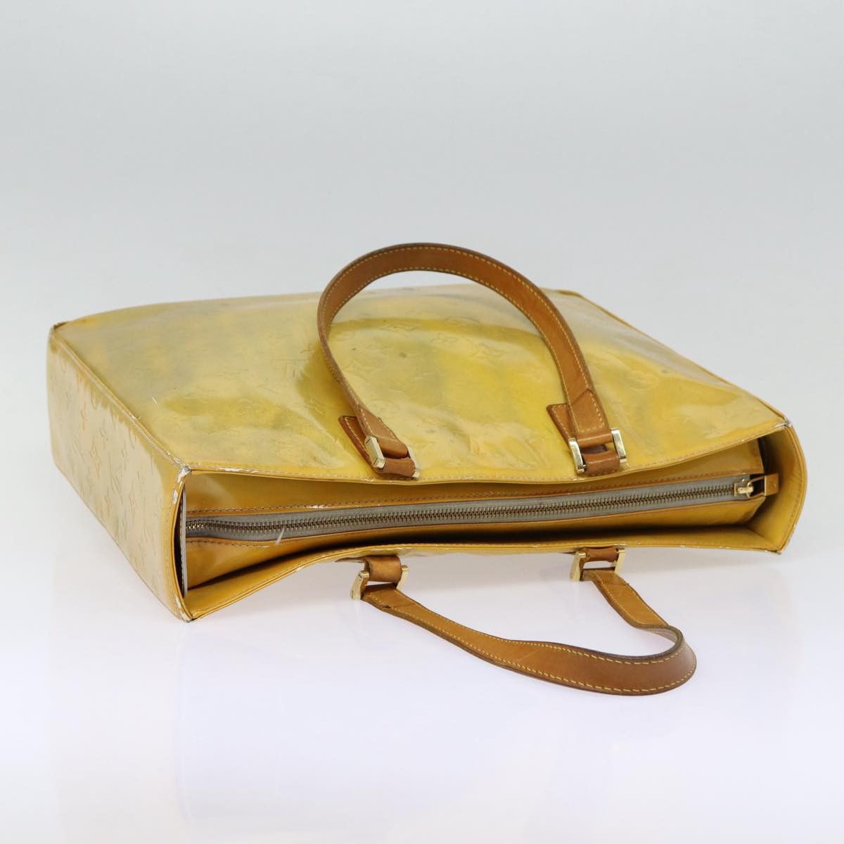 Louis Vuitton Columbus Yellow Patent Leather Tote Bag (Pre-Owned) Size ONE SIZE - 16 Thumbnail