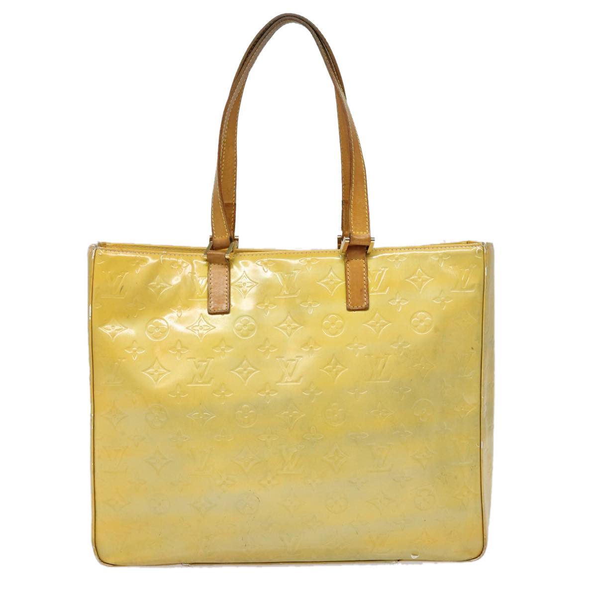 Louis Vuitton Columbus Yellow Patent Leather Tote Bag (Pre-Owned) Size ONE SIZE - 2 Thumbnail