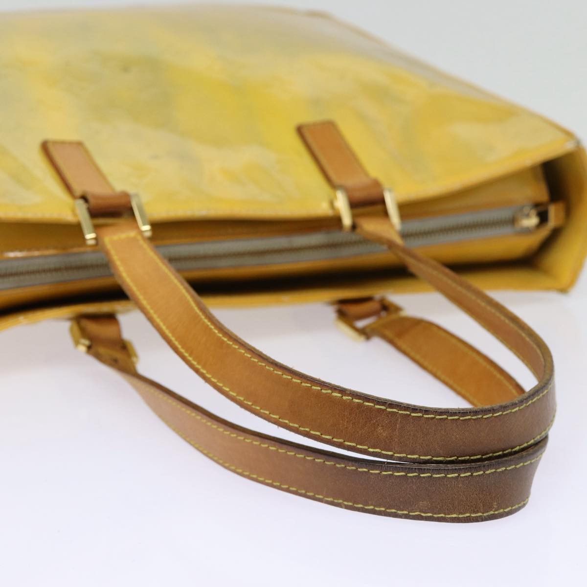 Louis Vuitton Columbus Yellow Patent Leather Tote Bag (Pre-Owned) Size ONE SIZE - 4 Thumbnail