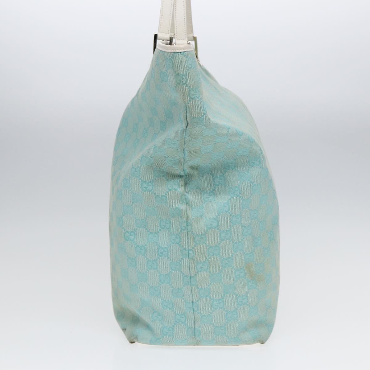 Gucci Gg Canvas Blue Canvas Tote Bag (Pre-Owned) Size ONE SIZE - 3 Thumbnail