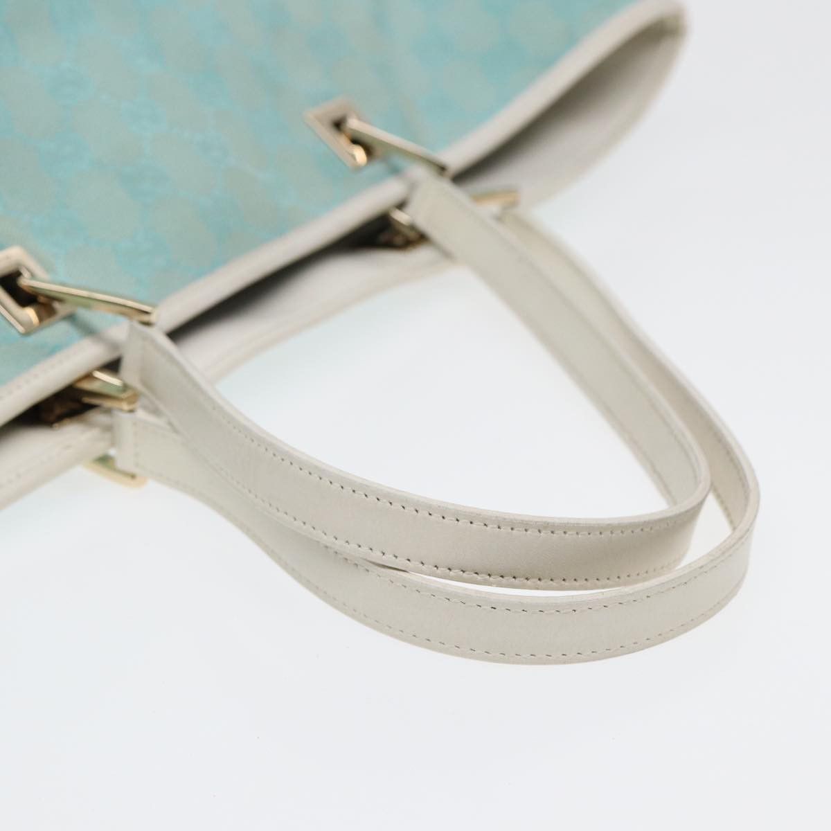 Gucci Gg Canvas Blue Canvas Tote Bag (Pre-Owned) Size ONE SIZE - 5 Thumbnail