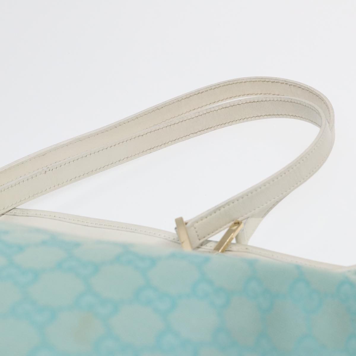 Gucci Gg Canvas Blue Canvas Tote Bag (Pre-Owned) Size ONE SIZE - 6 Thumbnail