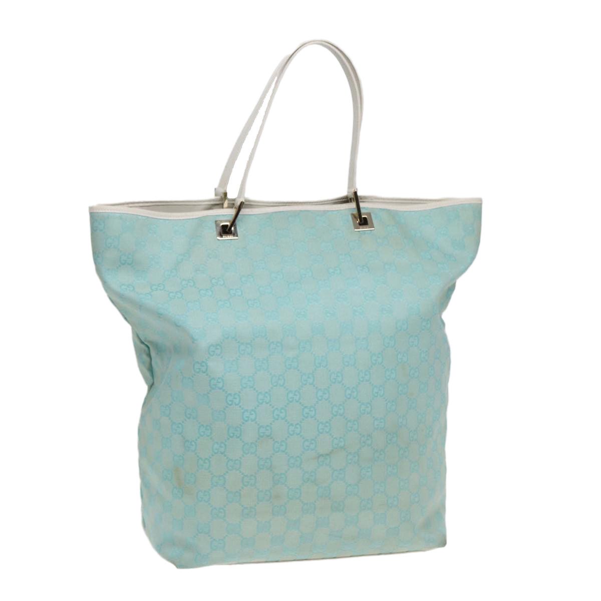 Gucci Gg Canvas Blue Canvas Tote Bag (Pre-Owned) Size ONE SIZE - 17 Thumbnail