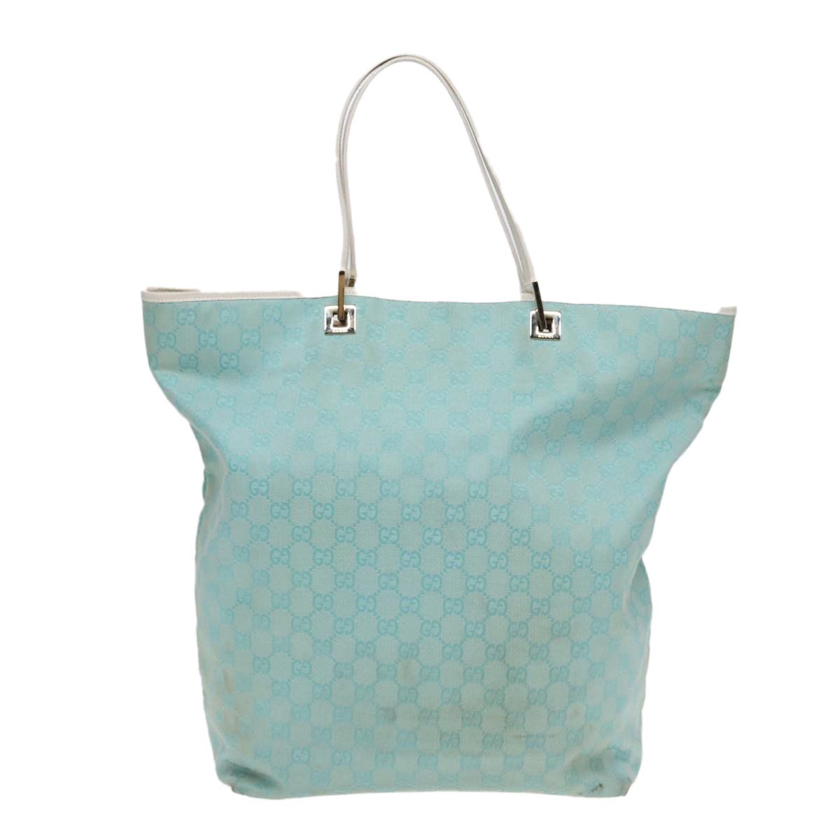 Gucci Gg Canvas Blue Canvas Tote Bag (Pre-Owned) Size ONE SIZE - 2 Thumbnail