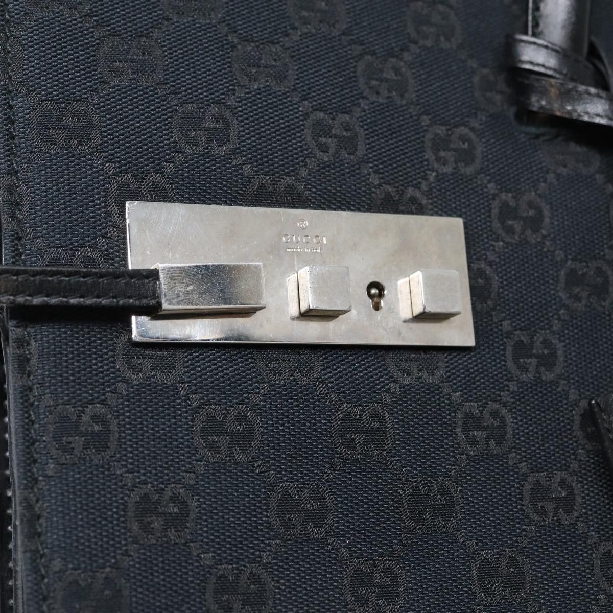 Gucci Gg Canvas Black Canvas Handbag (Pre-Owned) Size ONE SIZE - 10 Thumbnail