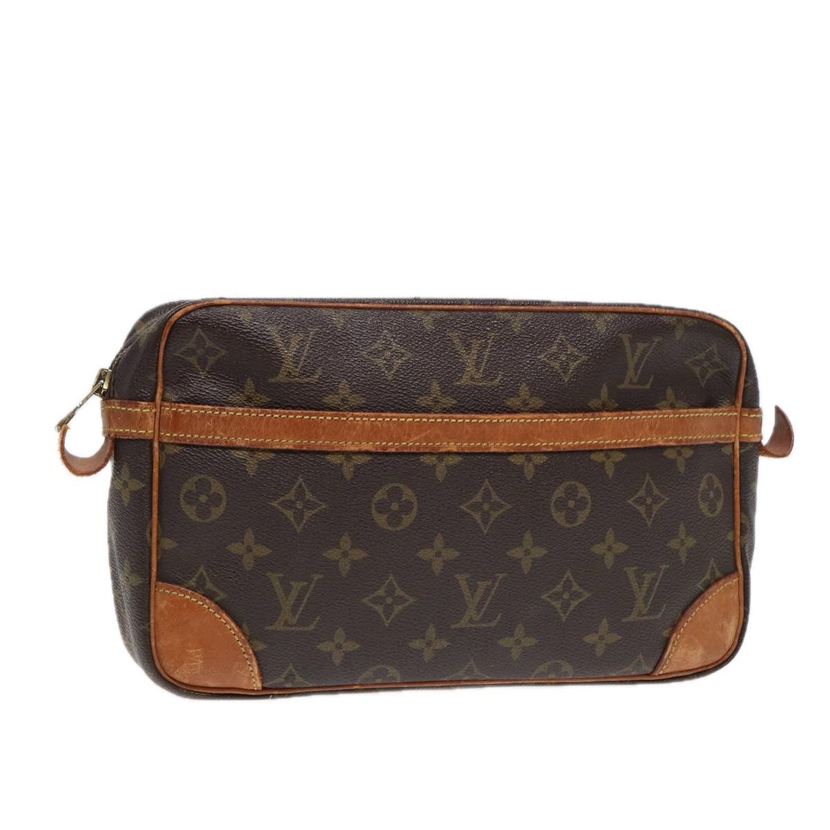 Louis Vuitton Compiegne 28 Brown Canvas Clutch Bag (Pre-Owned) Size ONE SIZE - 18 Thumbnail
