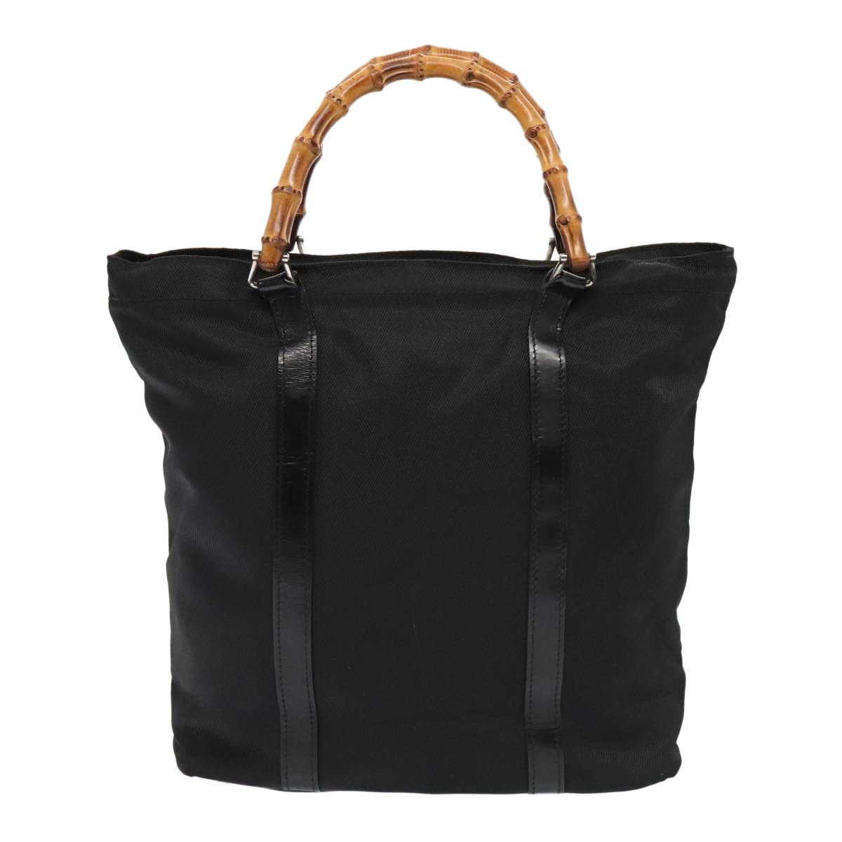 Gucci Bamboo Black Synthetic Handbag (Pre-Owned) Size ONE SIZE - 2 Thumbnail