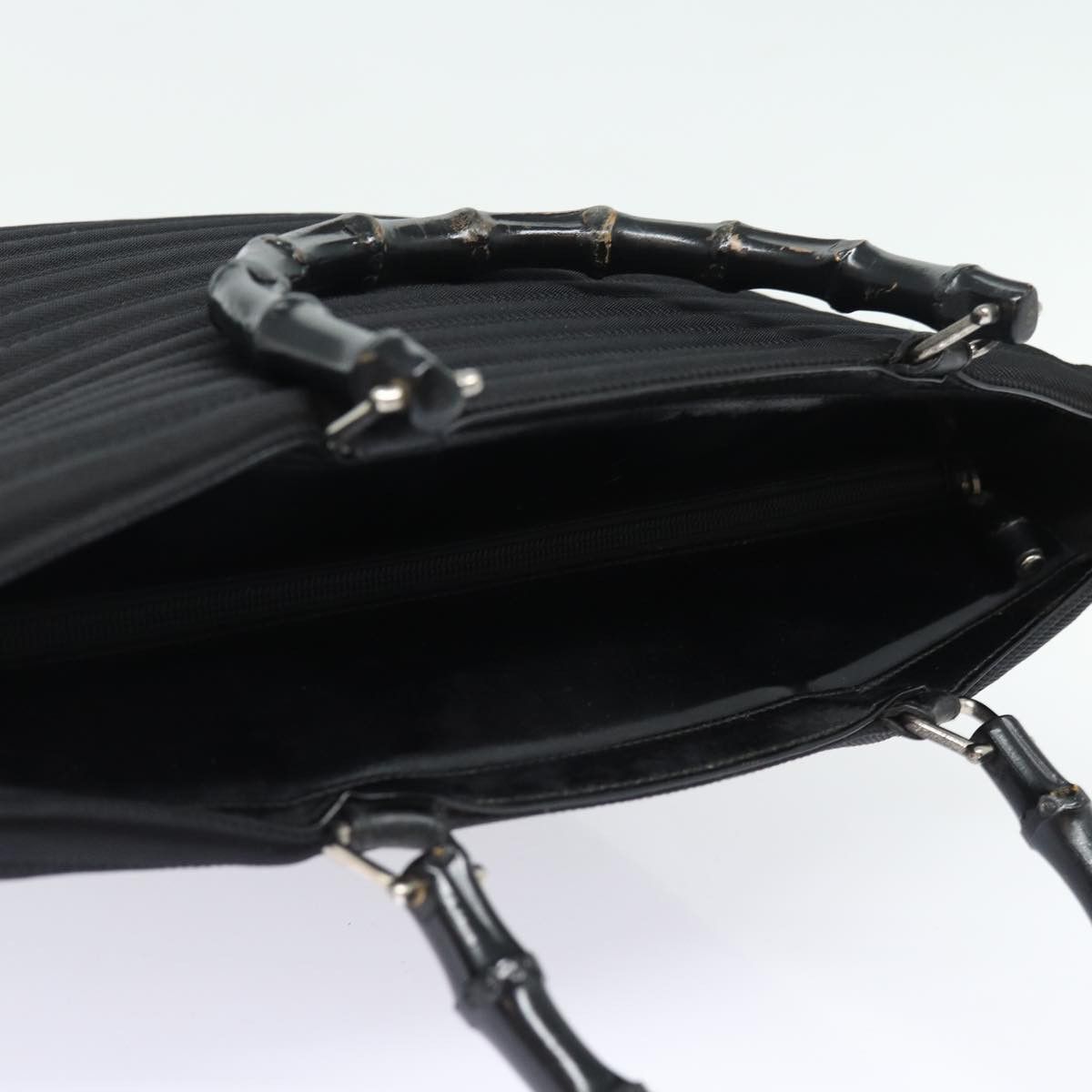 Gucci Bamboo Black Synthetic Handbag (Pre-Owned) Size ONE SIZE - 4 Thumbnail