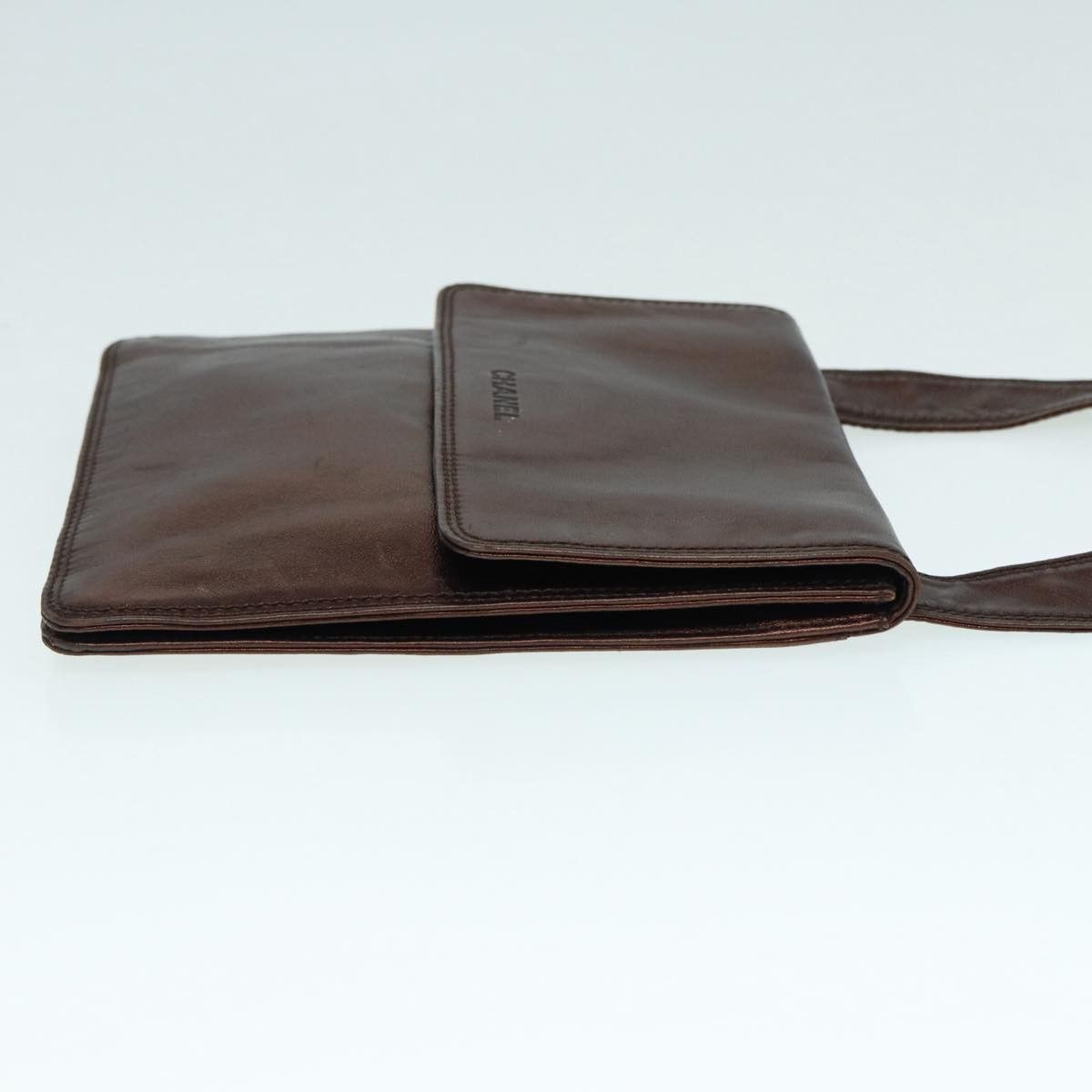 Chanel Brown Leather Shoulder Bag (Pre-Owned) Size ONE SIZE - 3 Thumbnail