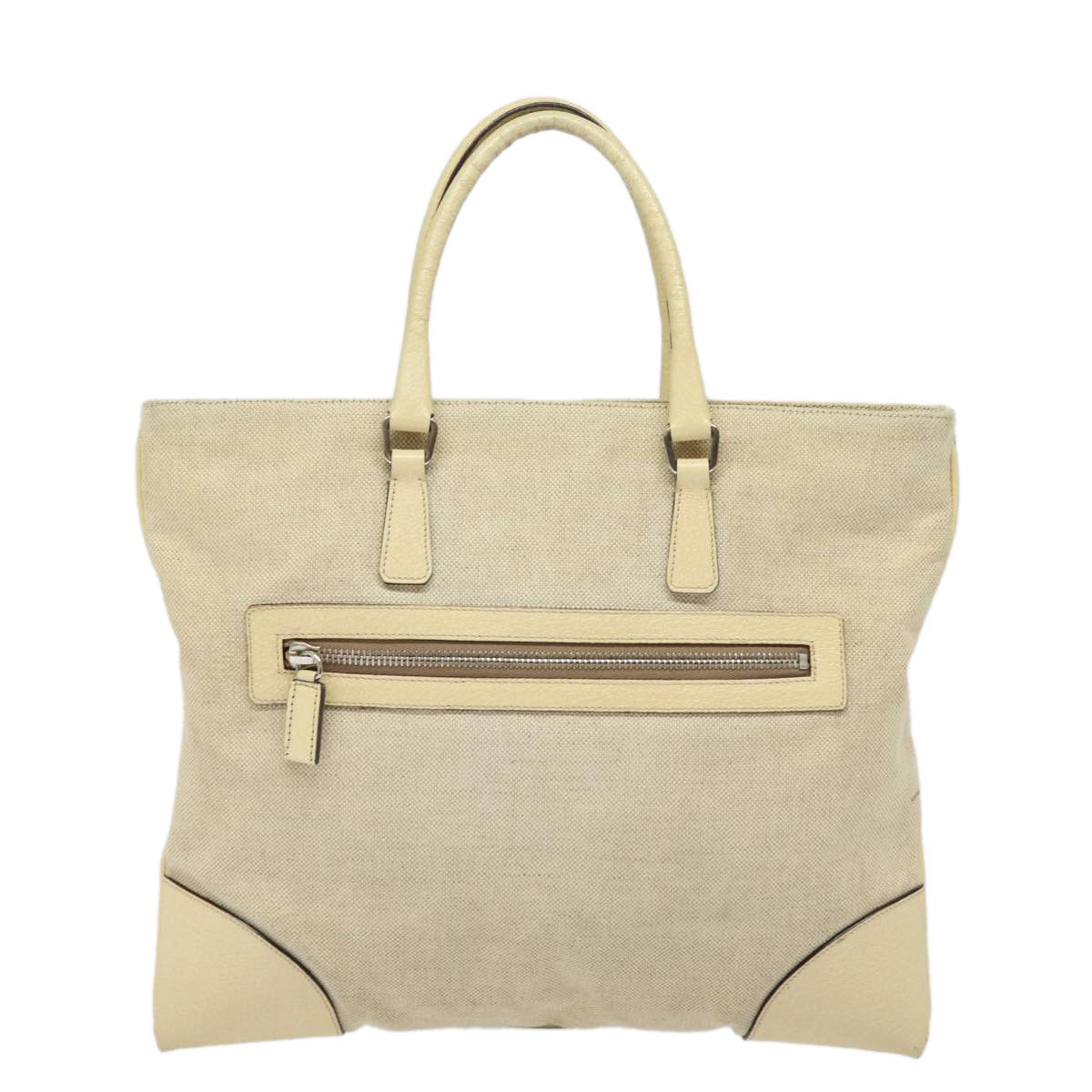 Prada Canapa Beige Canvas Handbag (Pre-Owned) Size ONE SIZE - 2 Thumbnail