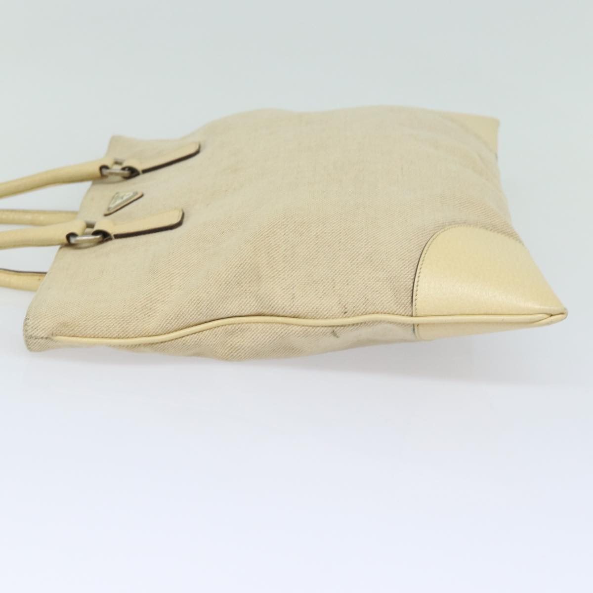 Prada Canapa Beige Canvas Handbag (Pre-Owned) Size ONE SIZE - 11 Thumbnail