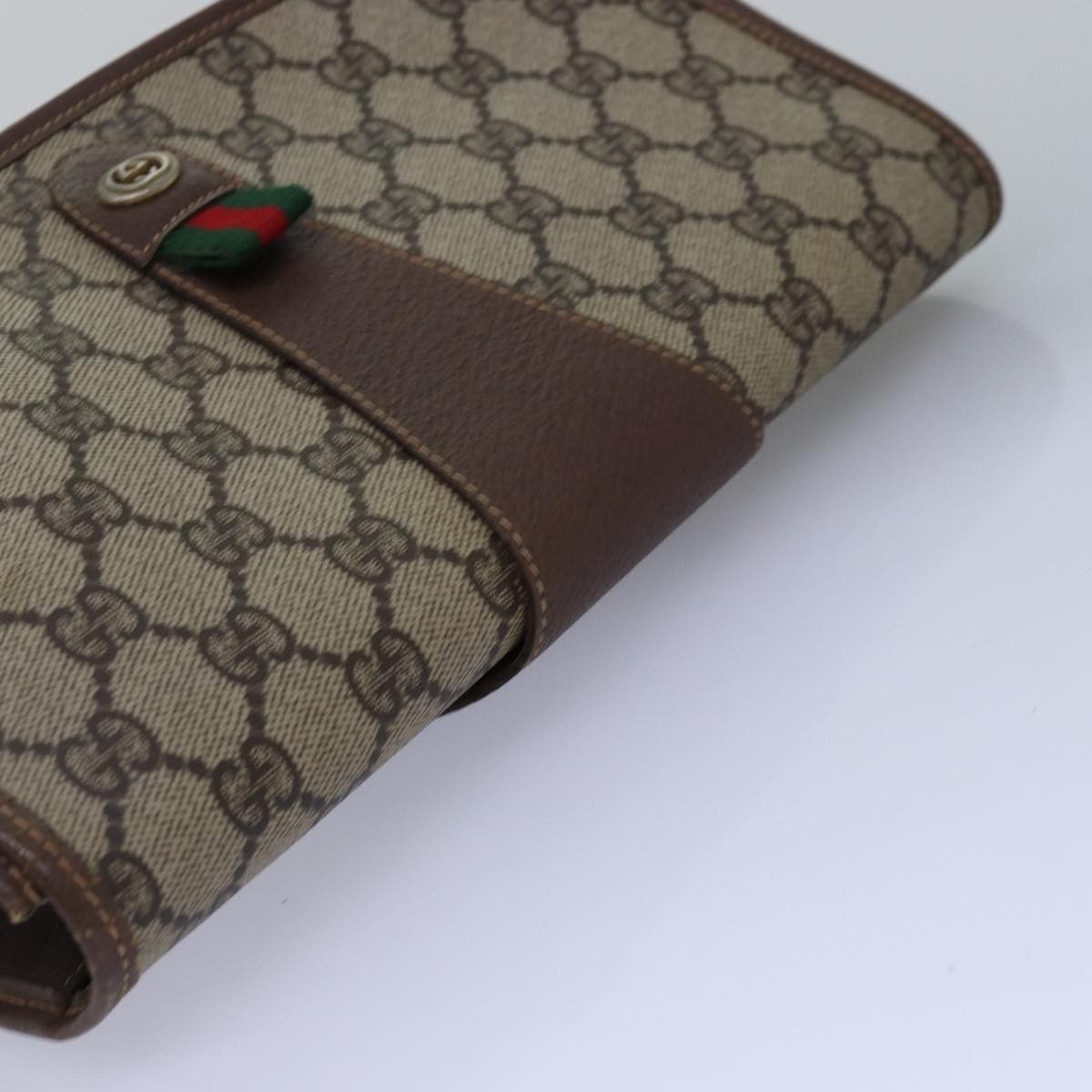 Gucci Ophidia Brown Canvas Clutch Bag (Pre-Owned) Size ONE SIZE - 4 Thumbnail