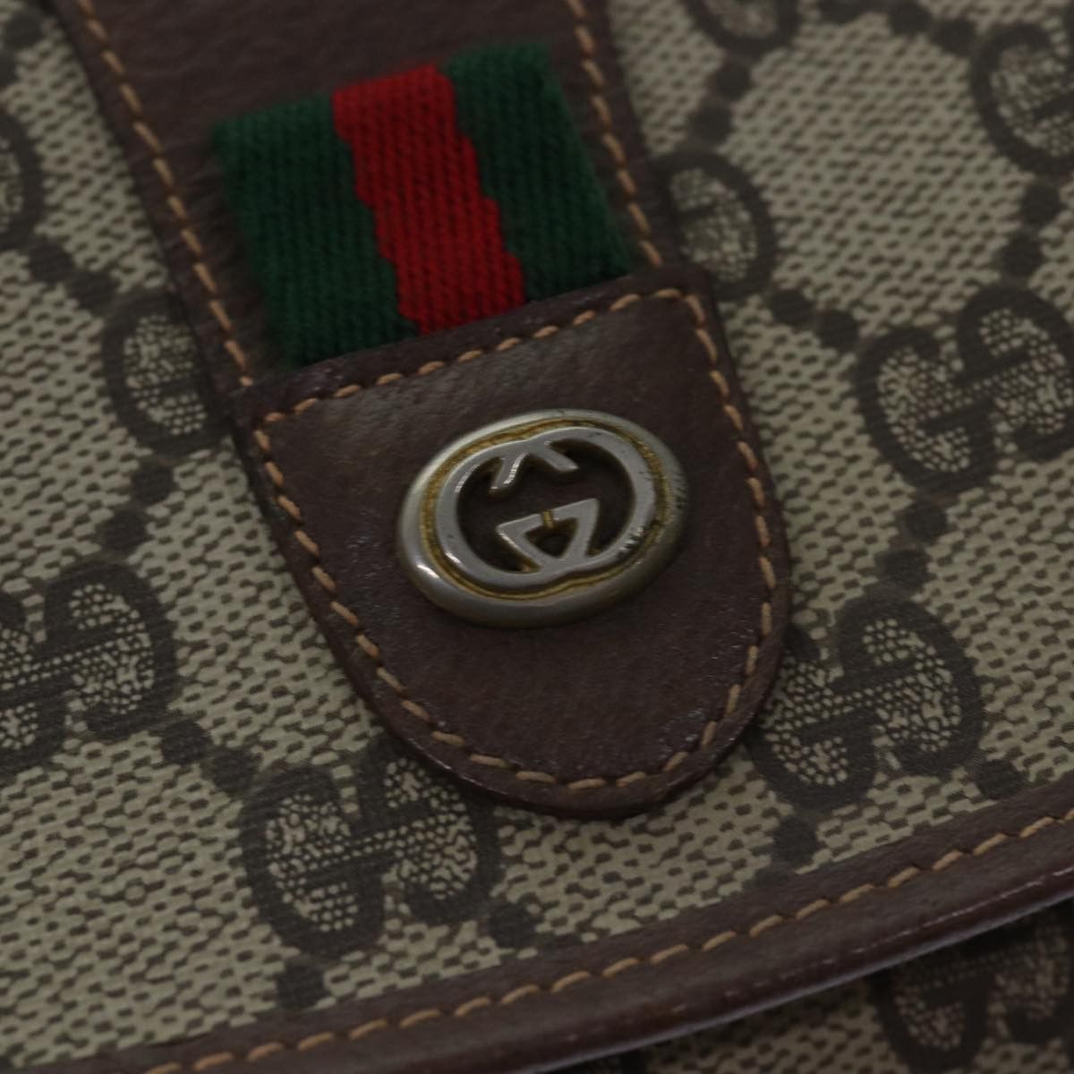 Gucci Ophidia Brown Canvas Clutch Bag (Pre-Owned) Size ONE SIZE - 15 Thumbnail