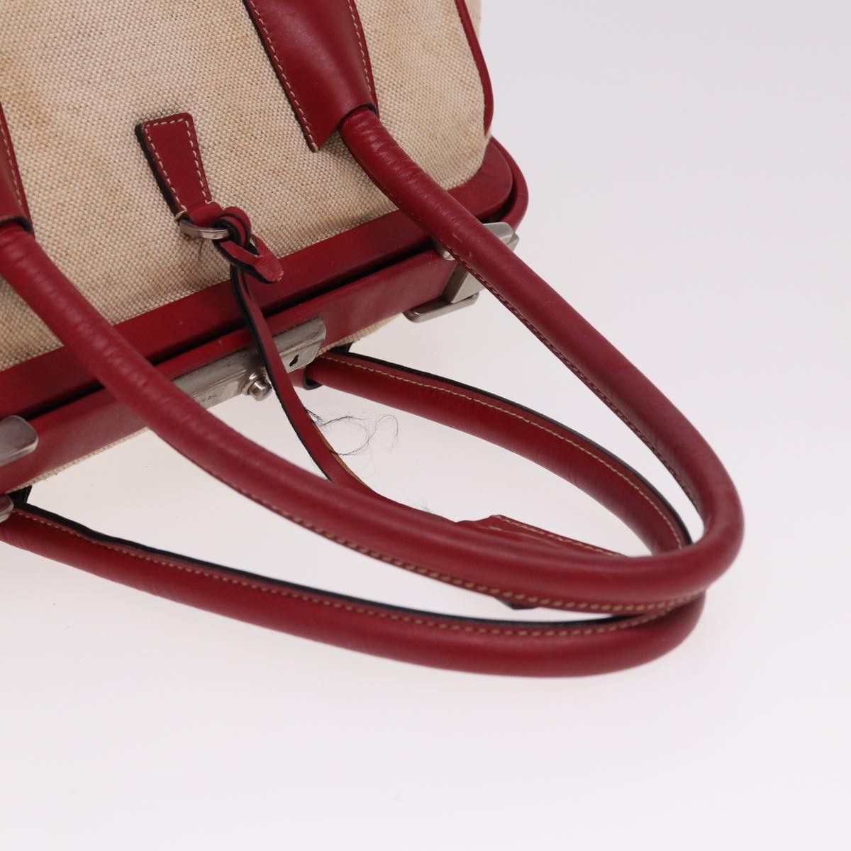 Prada Ecru Canvas Handbag (Pre-Owned) Size ONE SIZE - 11 Thumbnail