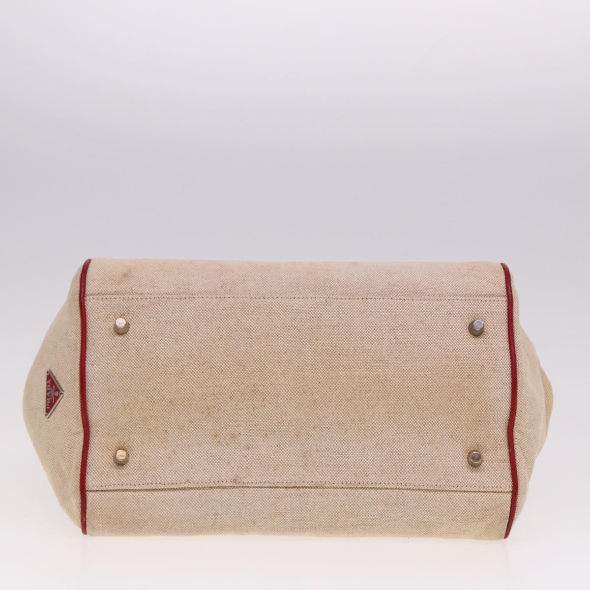Prada Ecru Canvas Handbag (Pre-Owned) Size ONE SIZE - 3 Thumbnail