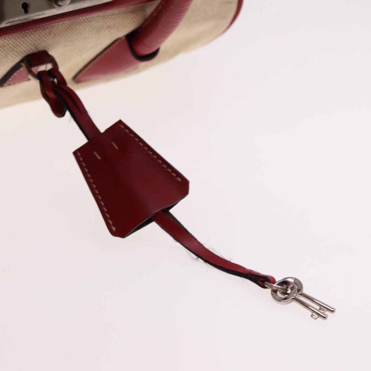 Prada Ecru Canvas Handbag (Pre-Owned) Size ONE SIZE - 9 Thumbnail