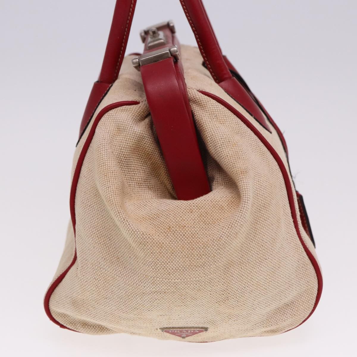 Prada Ecru Canvas Handbag (Pre-Owned) Size ONE SIZE - 12 Thumbnail