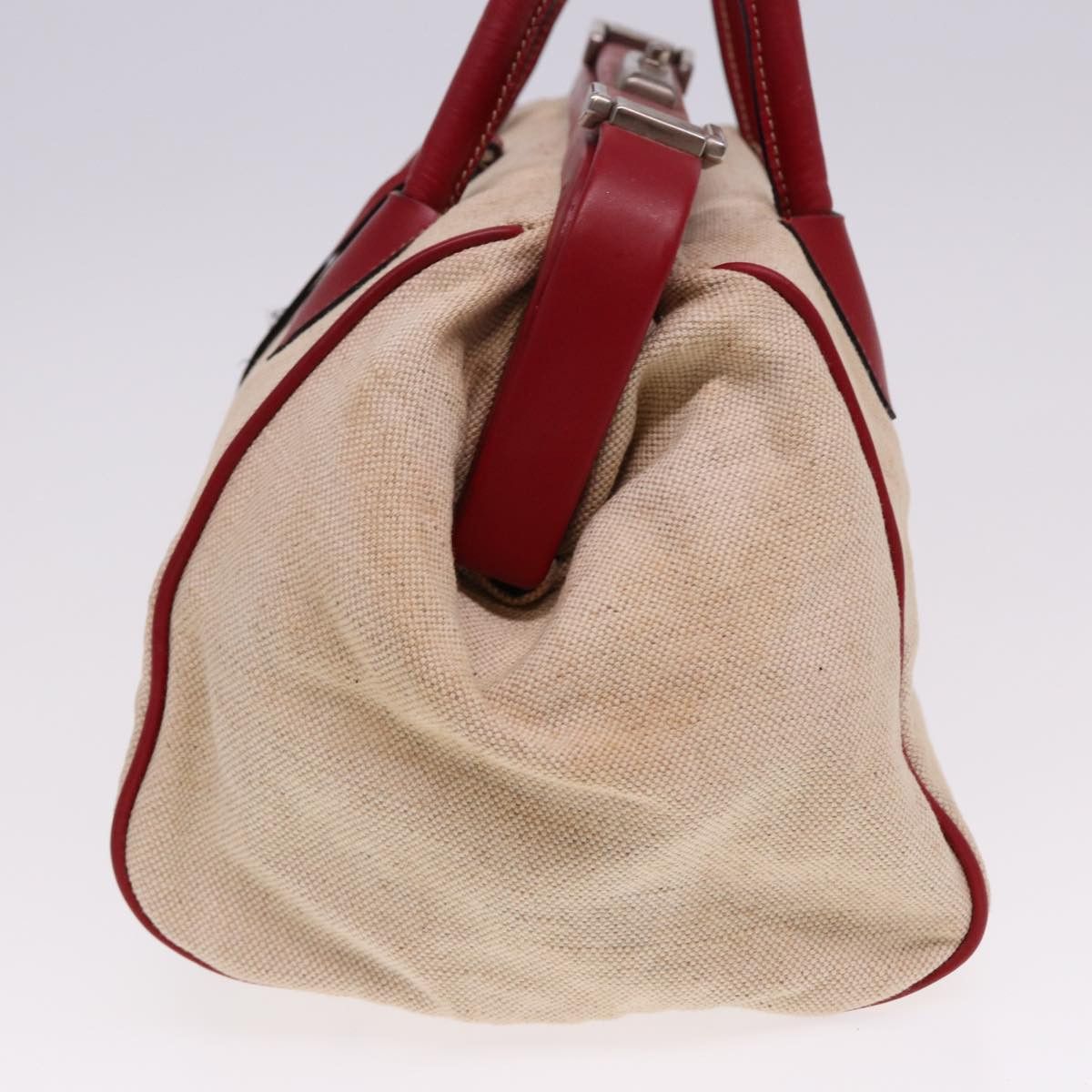 Prada Ecru Canvas Handbag (Pre-Owned) Size ONE SIZE - 13 Thumbnail