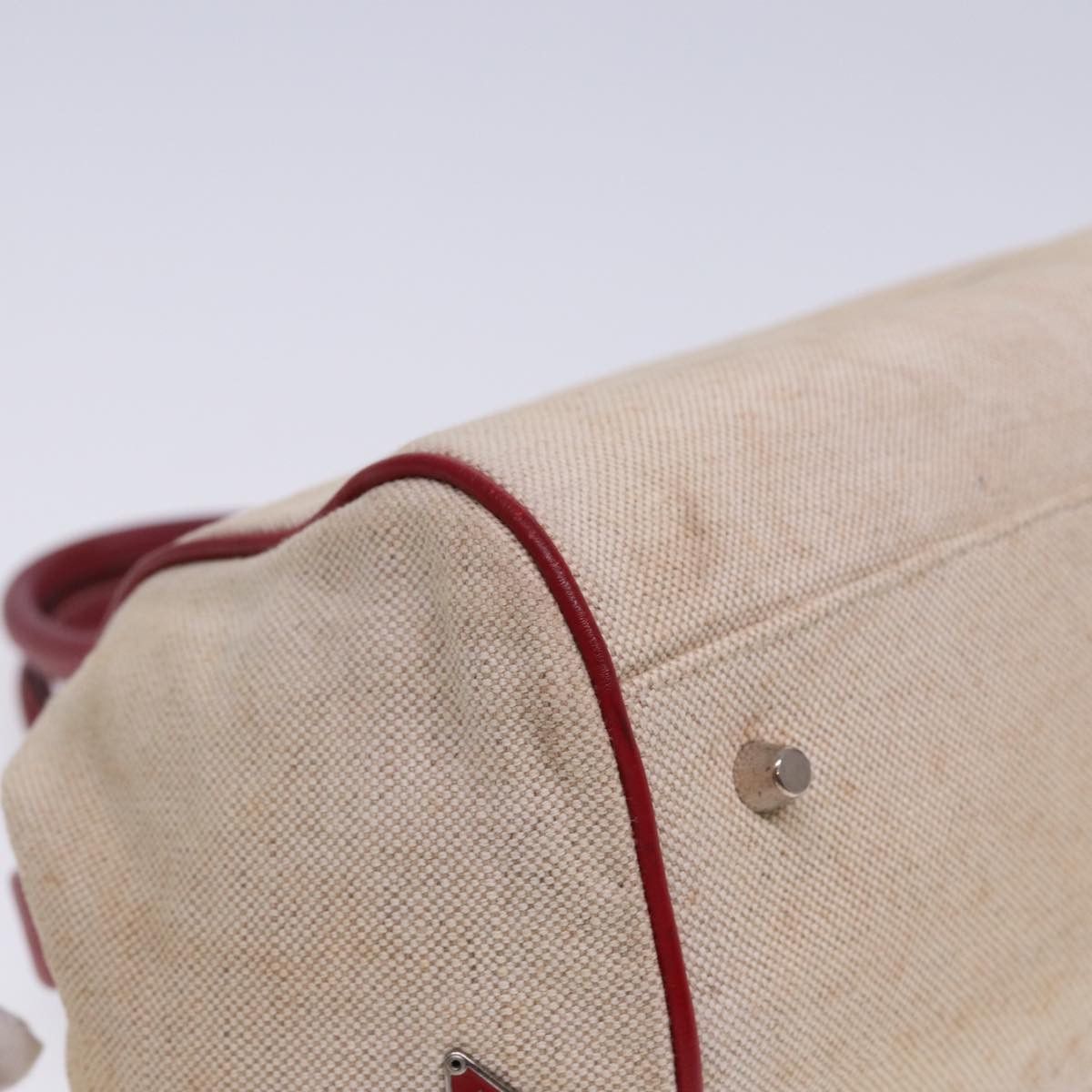 Prada Ecru Canvas Handbag (Pre-Owned) Size ONE SIZE - 15 Thumbnail