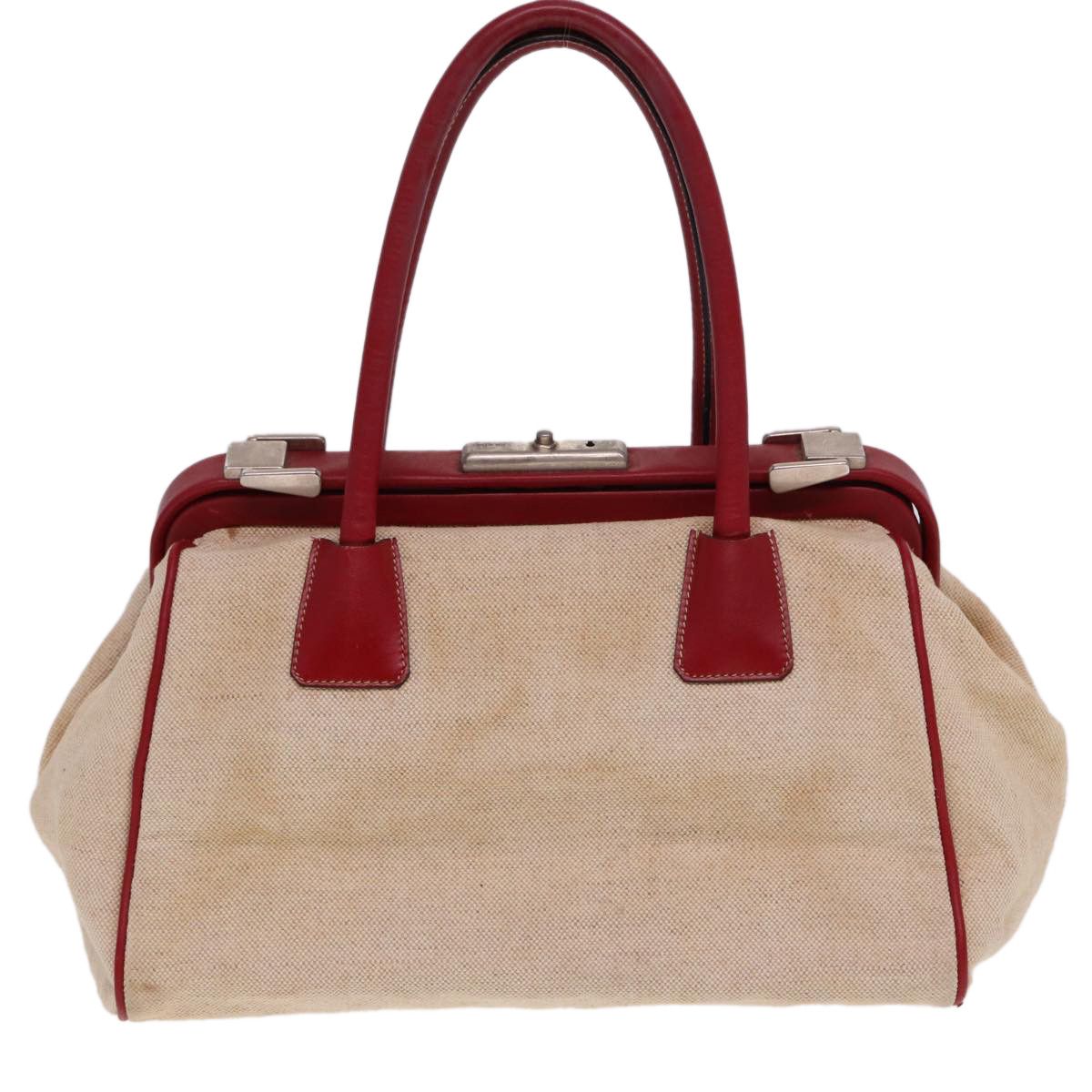 Prada Ecru Canvas Handbag (Pre-Owned) Size ONE SIZE - 2 Thumbnail