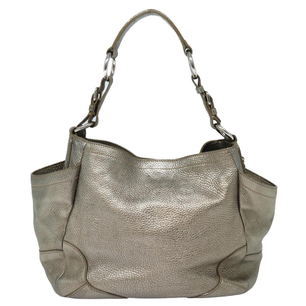 Prada Gold Leather Shoulder Bag (Pre-Owned) Size ONE SIZE - 2 Thumbnail