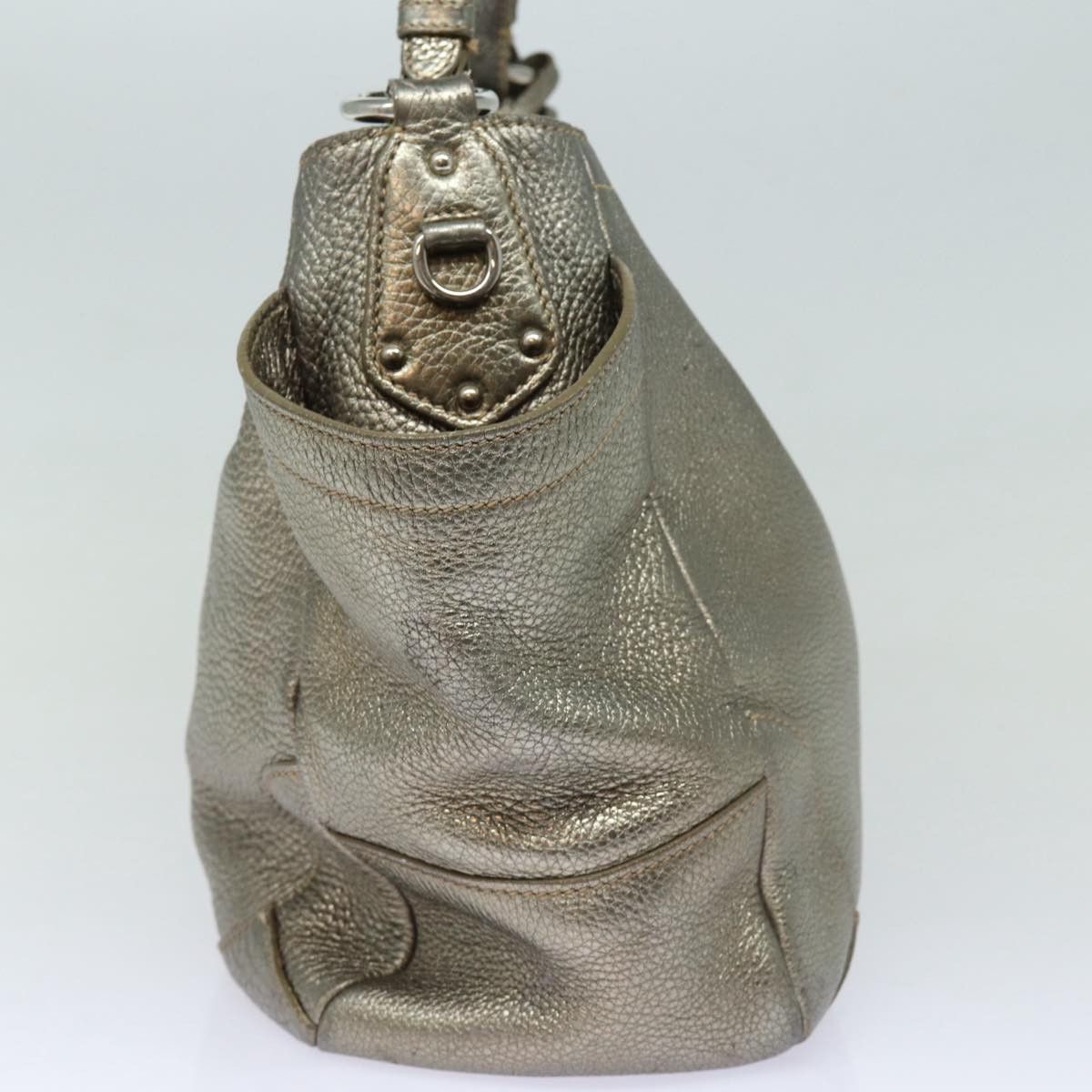 Prada Gold Leather Shoulder Bag (Pre-Owned) Size ONE SIZE - 10 Thumbnail