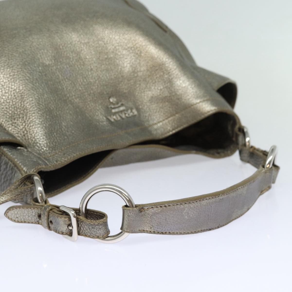 Prada Gold Leather Shoulder Bag (Pre-Owned) Size ONE SIZE - 4 Thumbnail