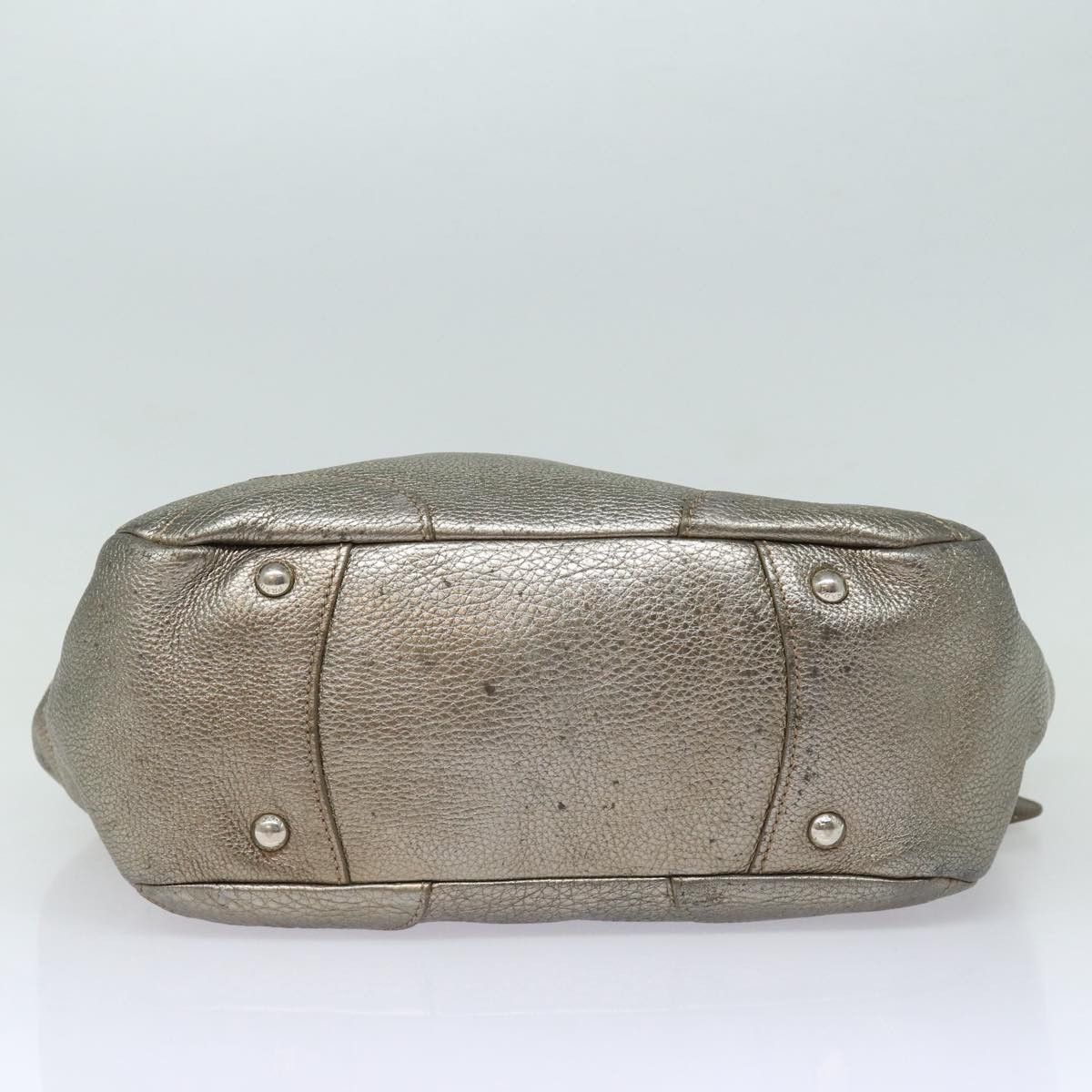 Prada Gold Leather Shoulder Bag (Pre-Owned) Size ONE SIZE - 3 Thumbnail