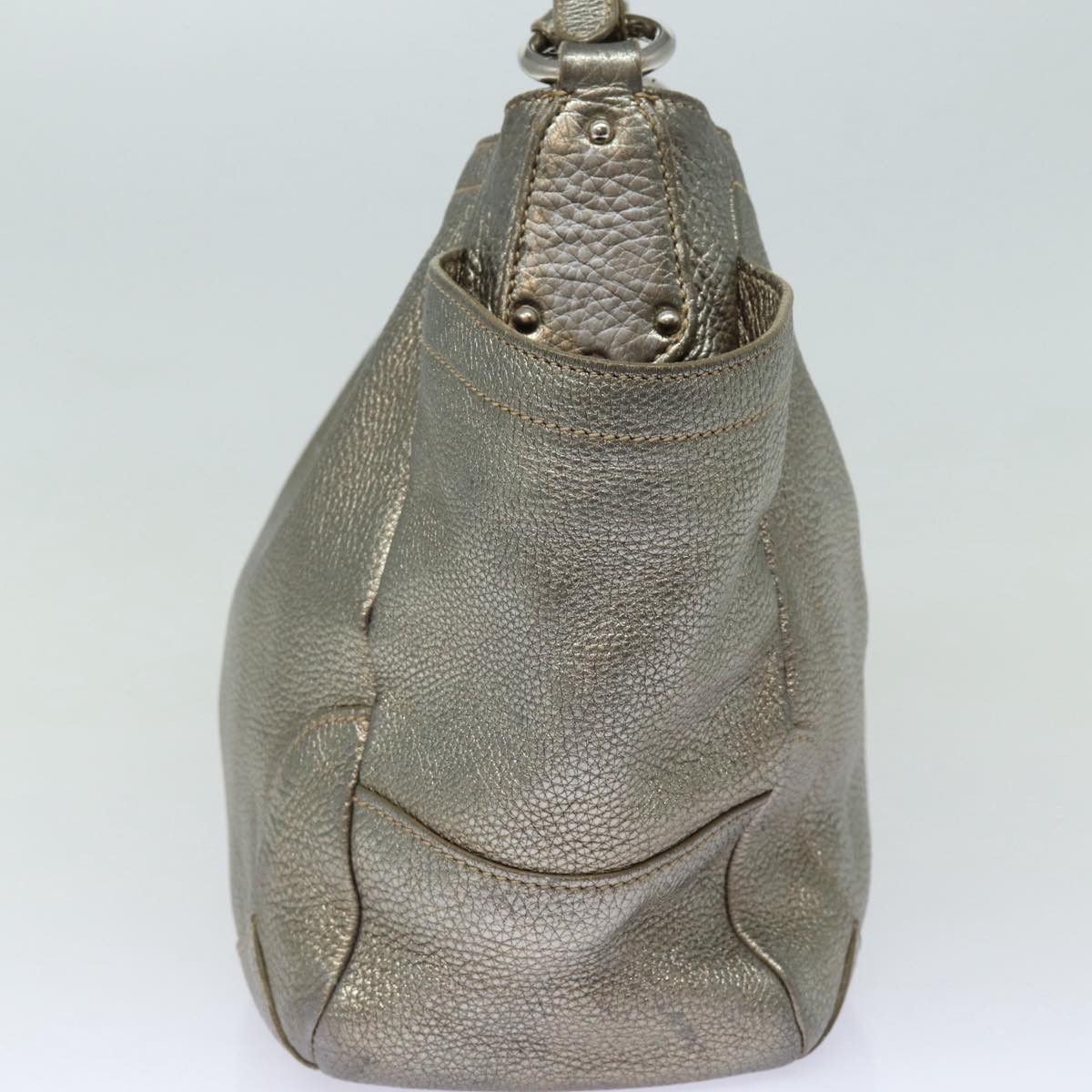 Prada Gold Leather Shoulder Bag (Pre-Owned) Size ONE SIZE - 9 Thumbnail