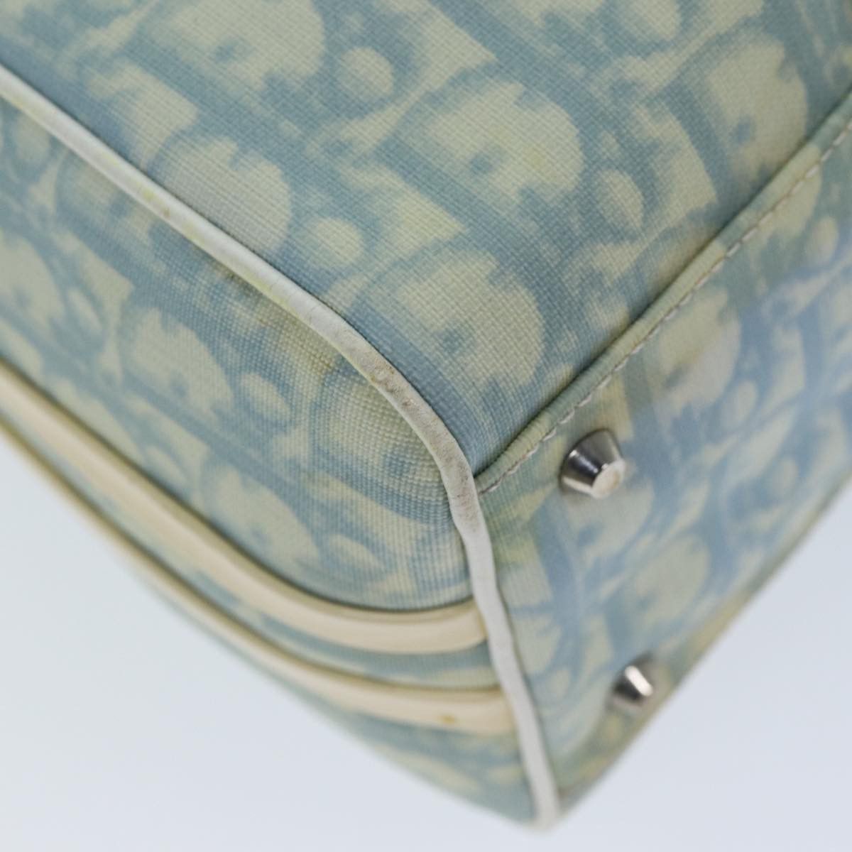 Dior Trotter Blue Canvas Handbag (Pre-Owned) Size ONE SIZE - 14 Thumbnail