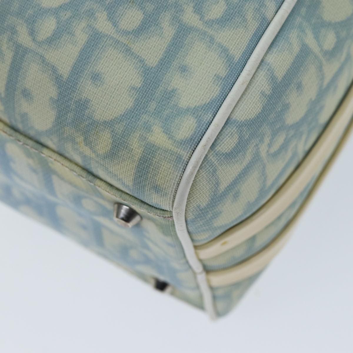 Dior Trotter Blue Canvas Handbag (Pre-Owned) Size ONE SIZE - 15 Thumbnail