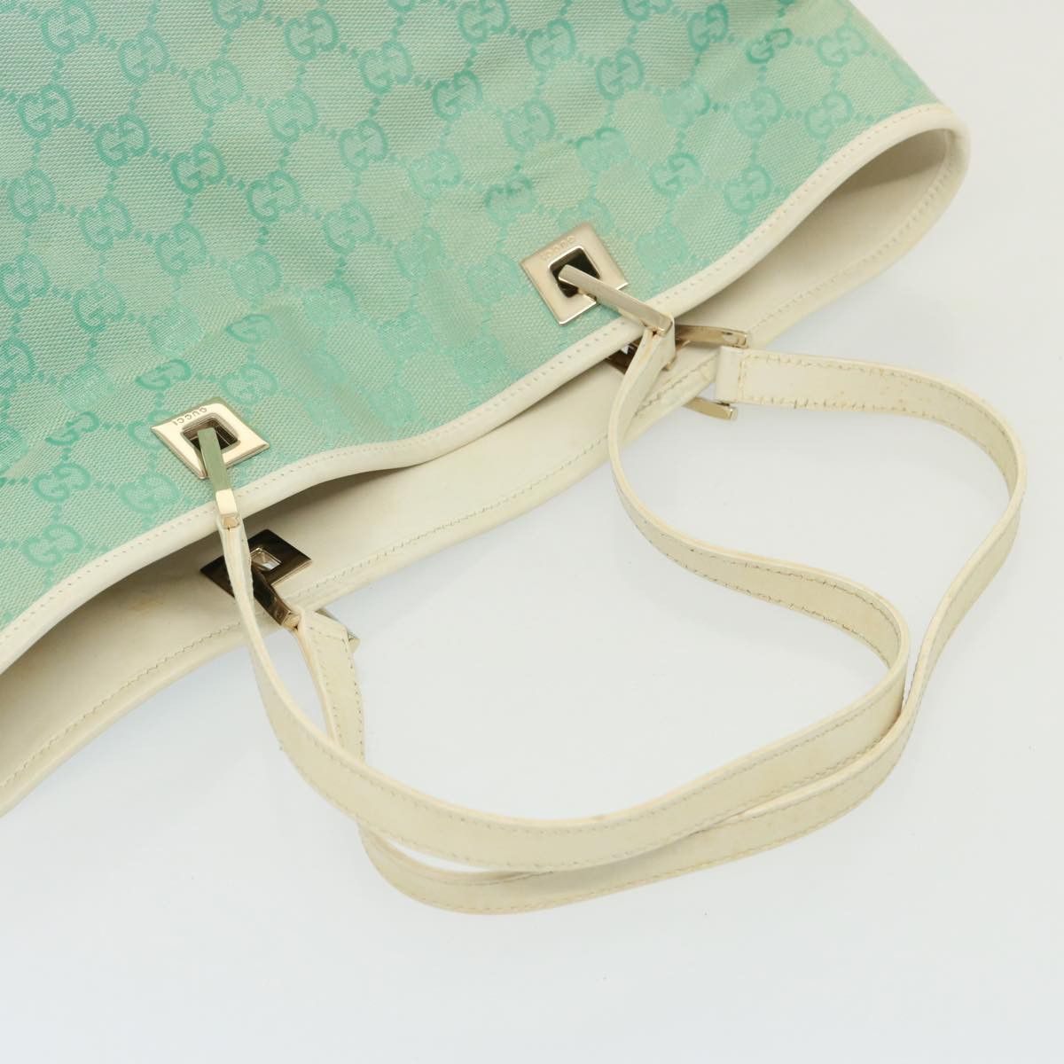 Gucci Gg Canvas Blue Canvas Shoulder Bag (Pre-Owned) Size ONE SIZE - 10 Thumbnail
