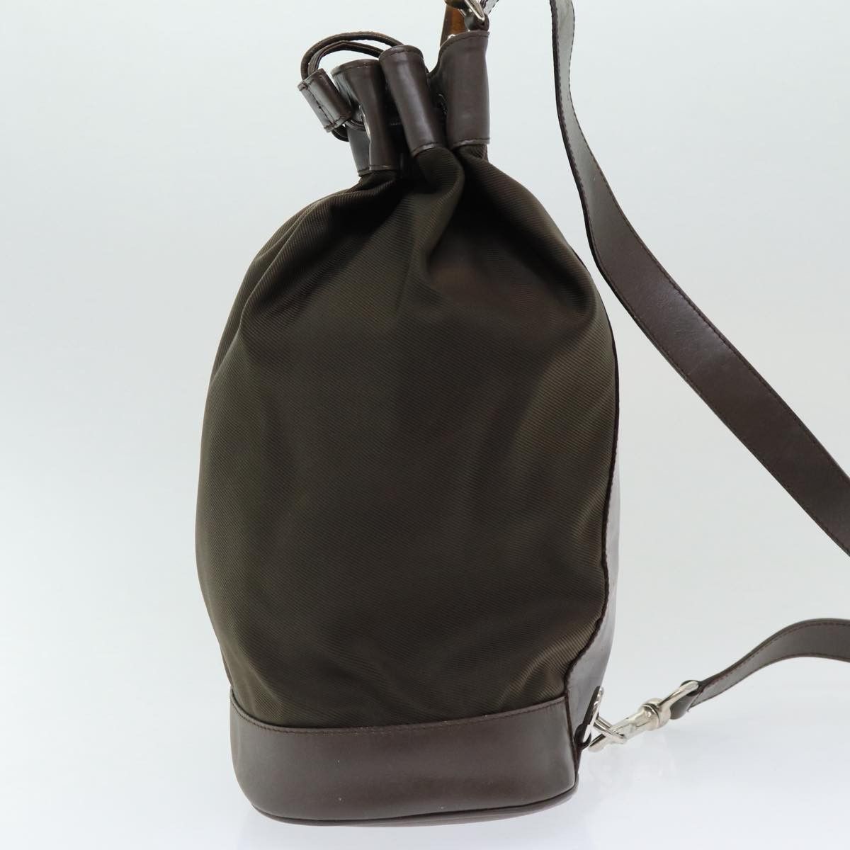 Gucci Bamboo Brown Synthetic Backpack Bag (Pre-Owned) Size ONE SIZE - 3 Thumbnail