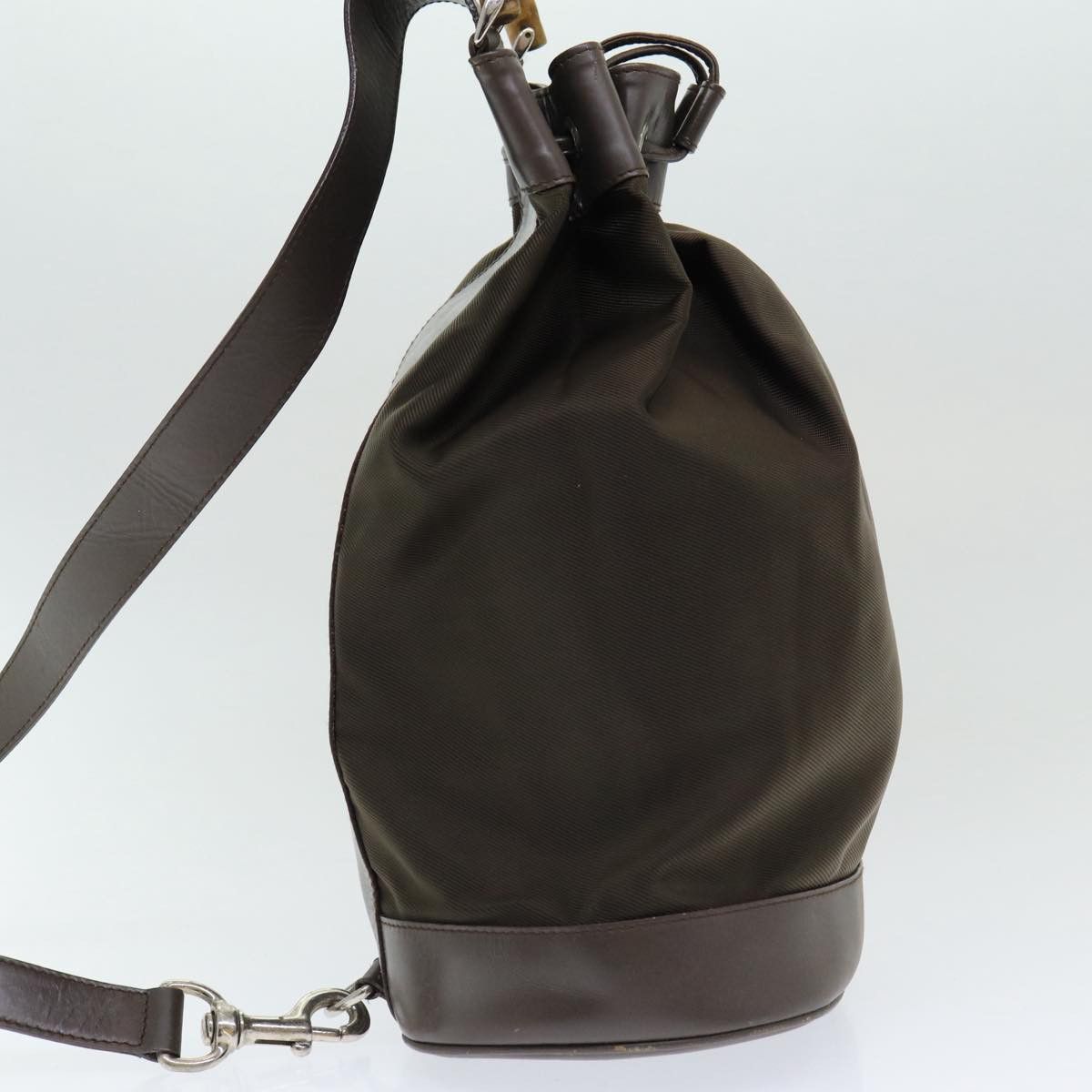 Gucci Bamboo Brown Synthetic Backpack Bag (Pre-Owned) Size ONE SIZE - 4 Thumbnail
