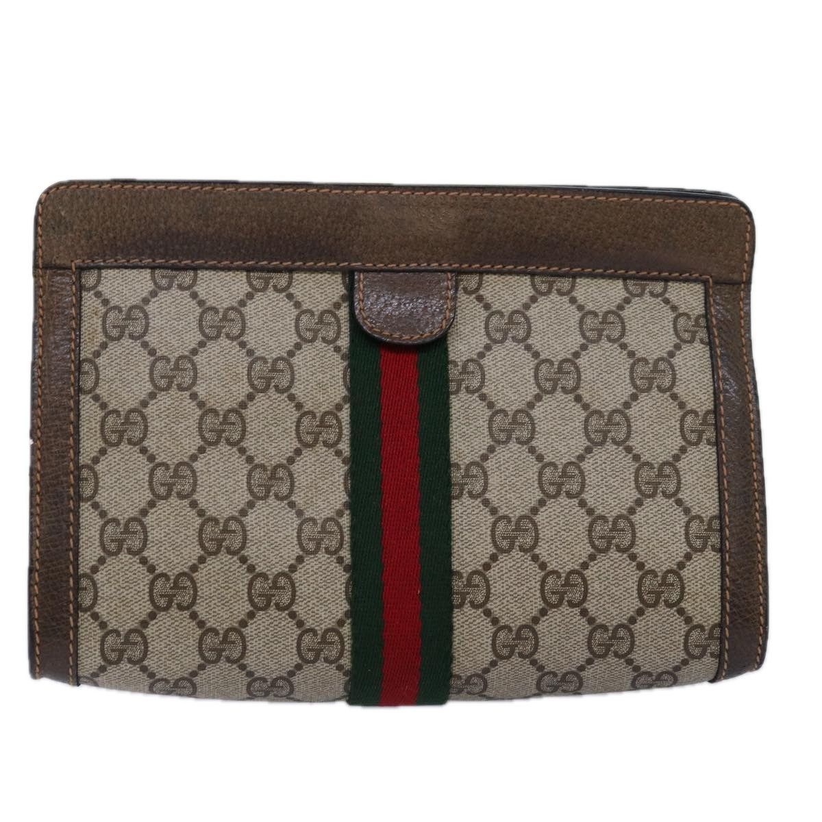 Gucci Gg Canvas Beige Canvas Clutch Bag (Pre-Owned) Size ONE SIZE - 2 Thumbnail