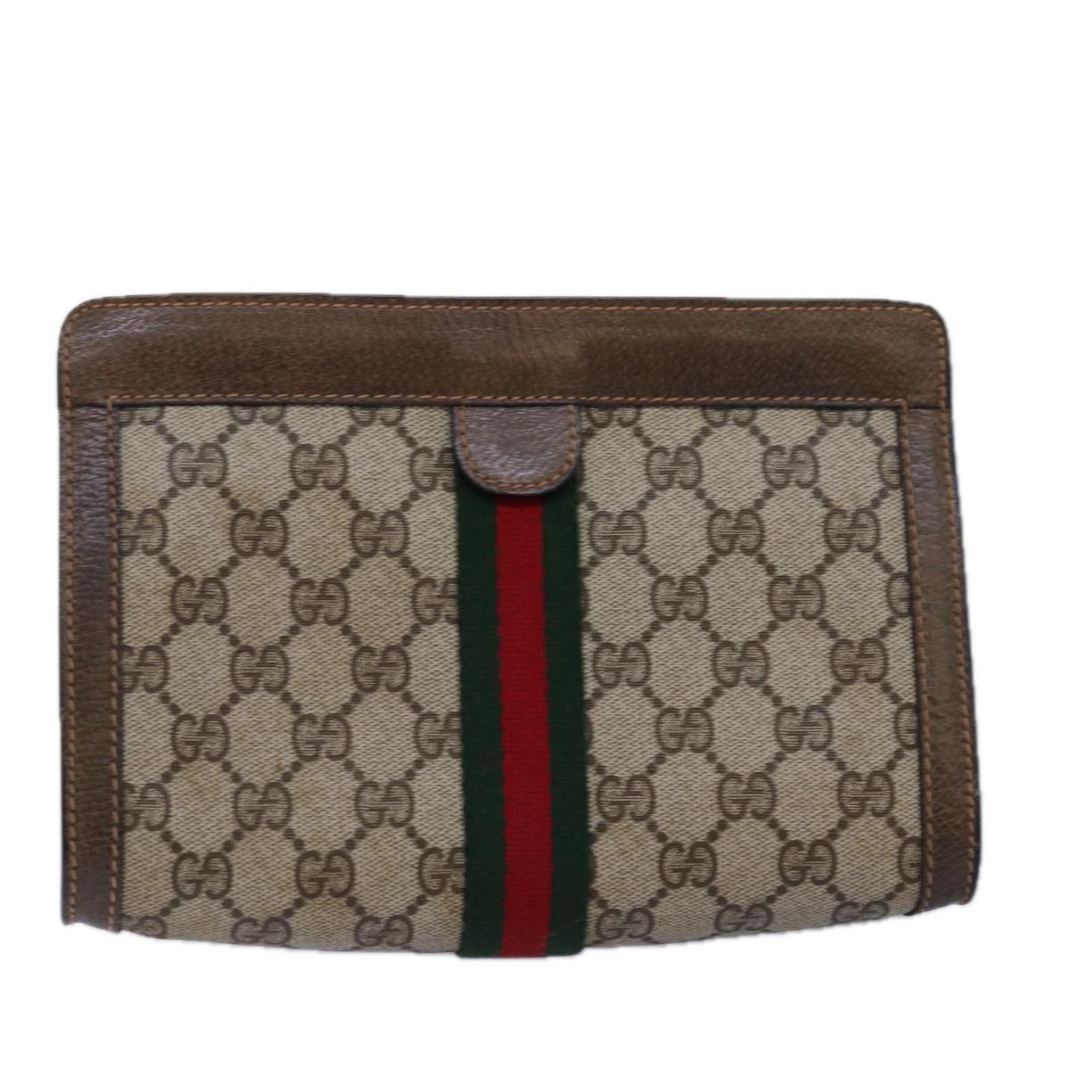 Gucci Gg Canvas Beige Canvas Clutch Bag (Pre-Owned) Size ONE SIZE - 16 Thumbnail