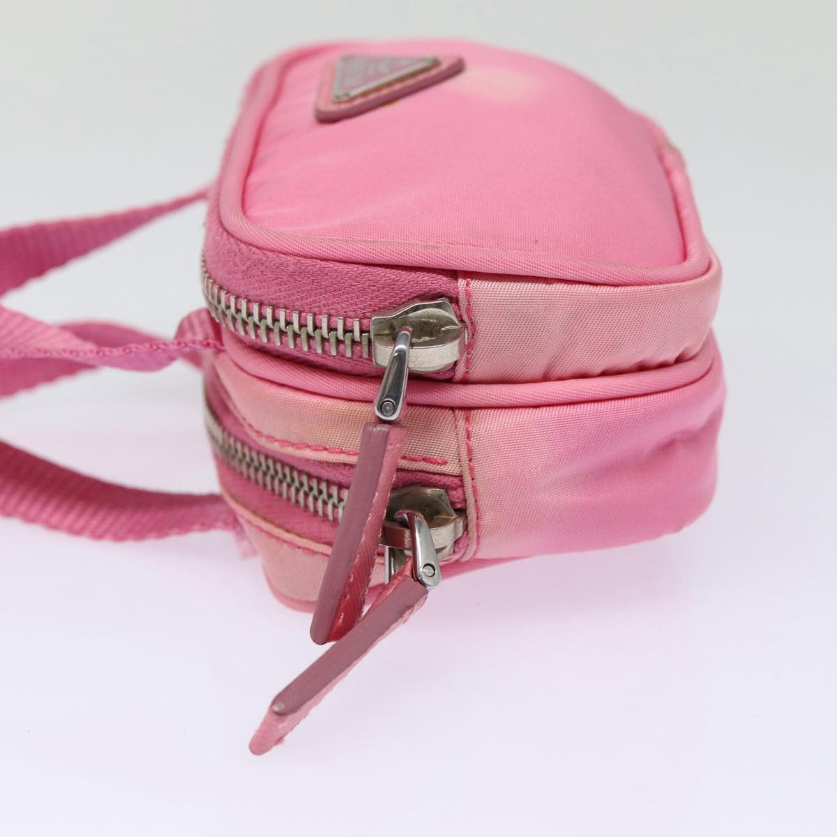Prada Tessuto Pink Synthetic Handbag (Pre-Owned) Size ONE SIZE - 15 Thumbnail