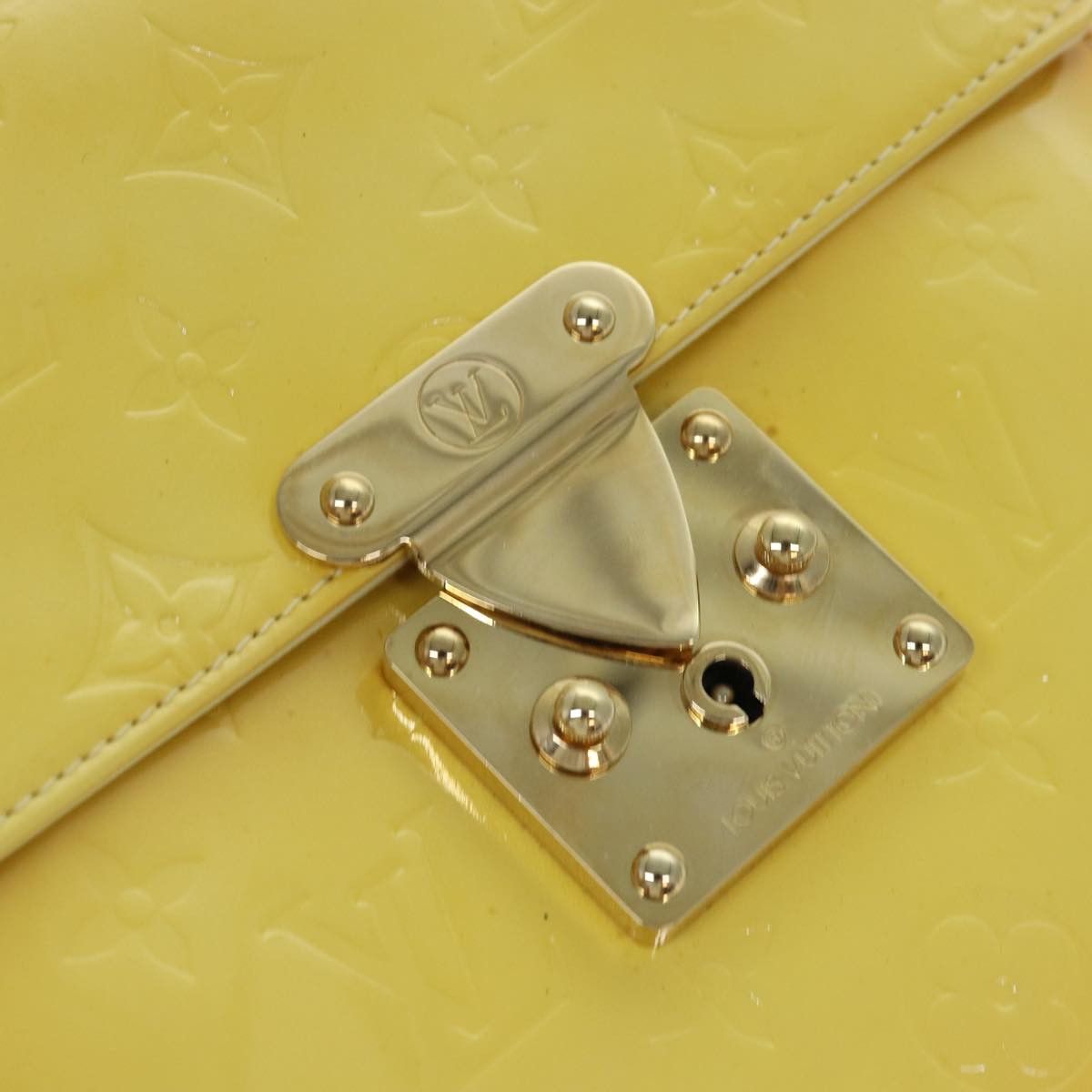 Louis Vuitton Spring Street Yellow Patent Leather Handbag (Pre-Owned) Size ONE SIZE - 6 Thumbnail