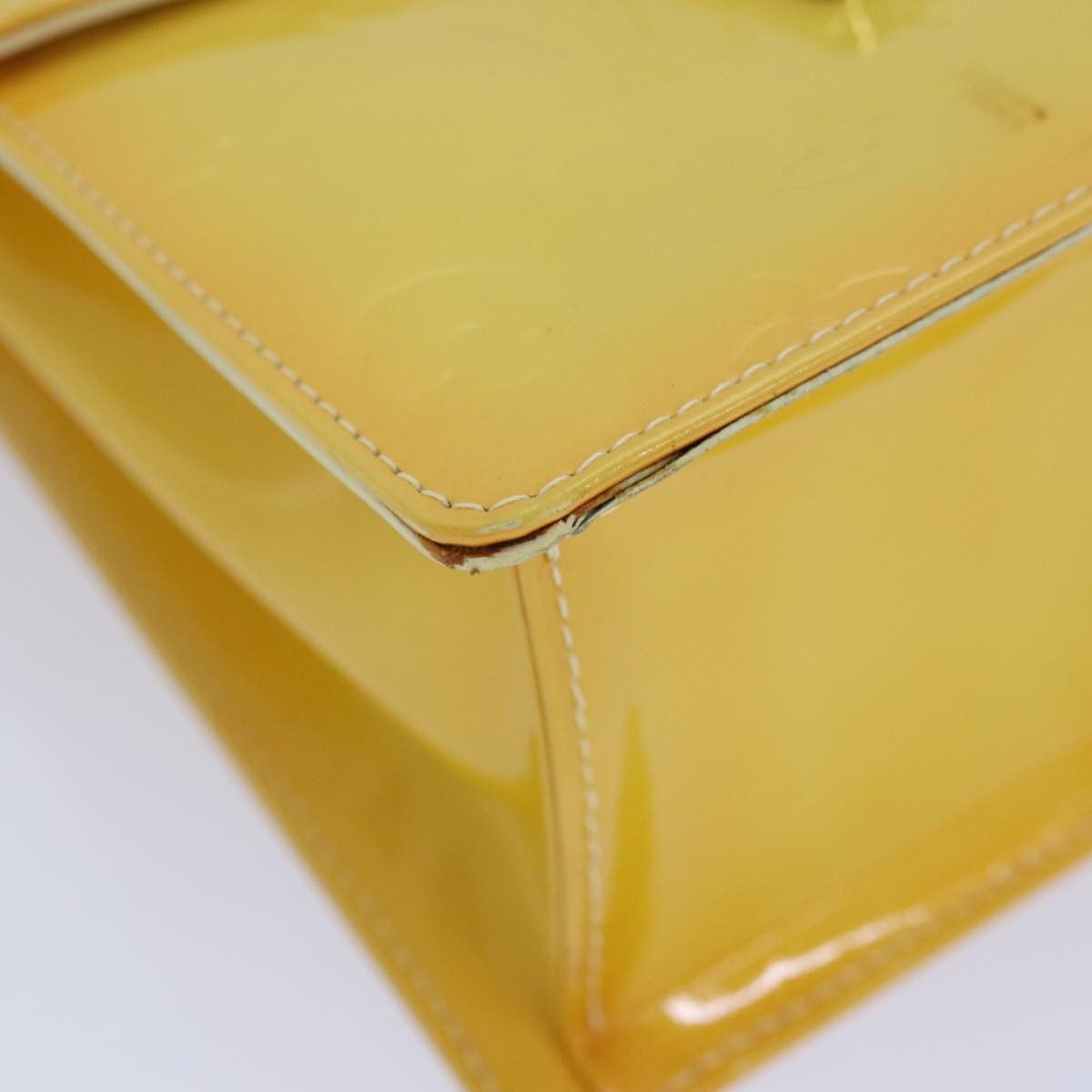 Louis Vuitton Spring Street Yellow Patent Leather Handbag (Pre-Owned) Size ONE SIZE - 10 Thumbnail
