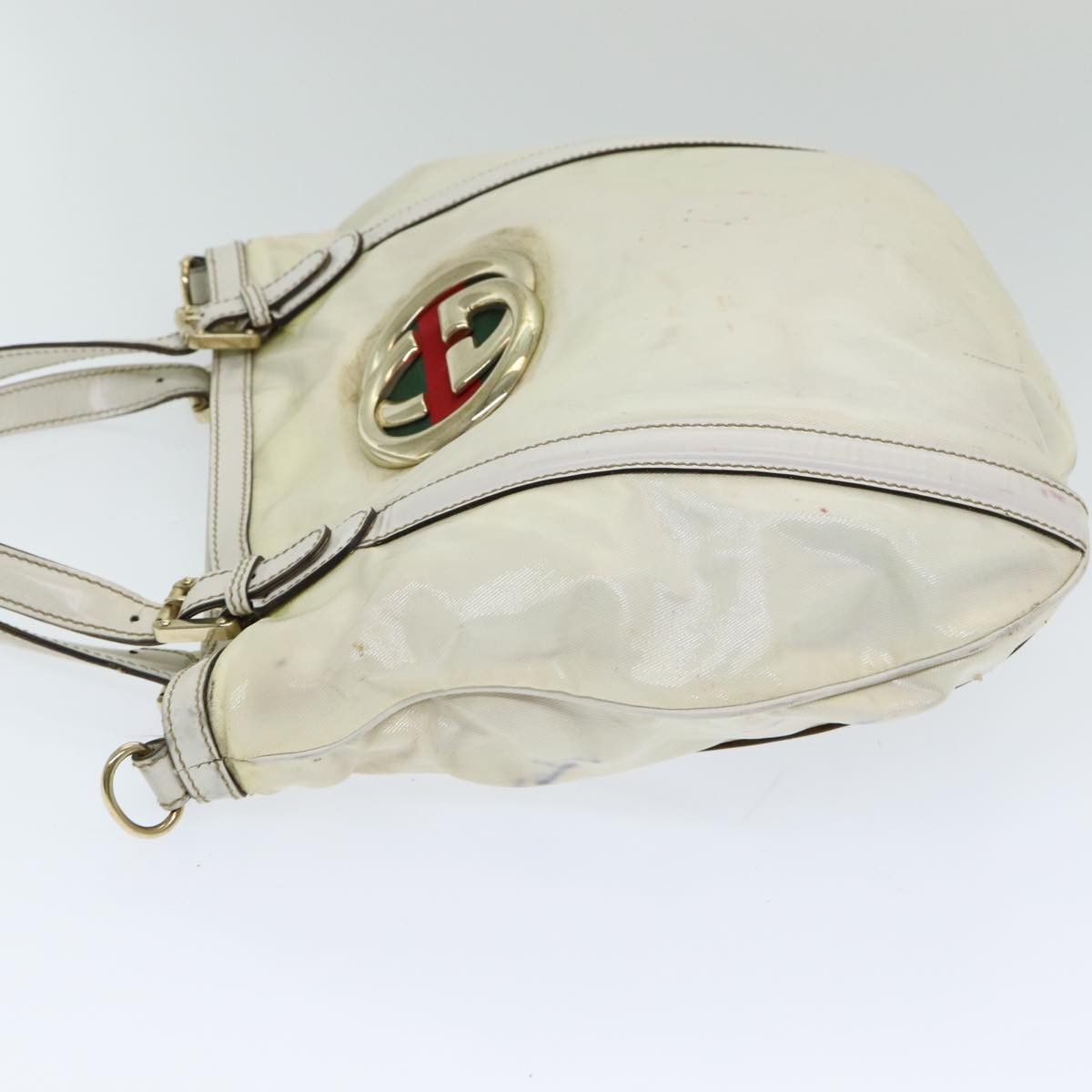 Gucci Ophidia White Canvas Handbag (Pre-Owned) Size ONE SIZE - 11 Thumbnail