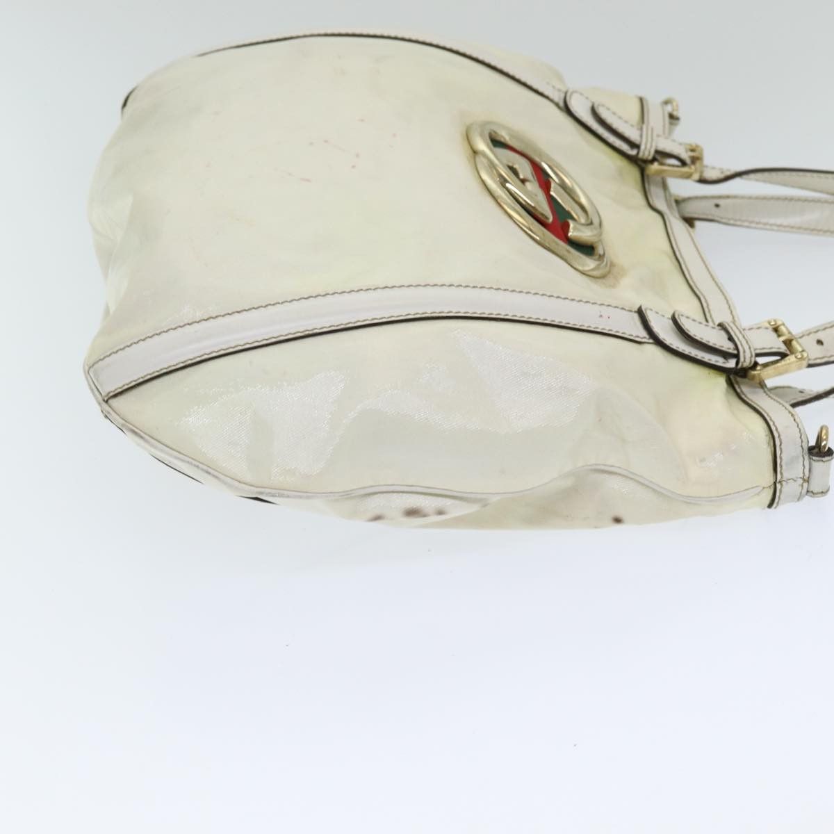 Gucci Ophidia White Canvas Handbag (Pre-Owned) Size ONE SIZE - 10 Thumbnail
