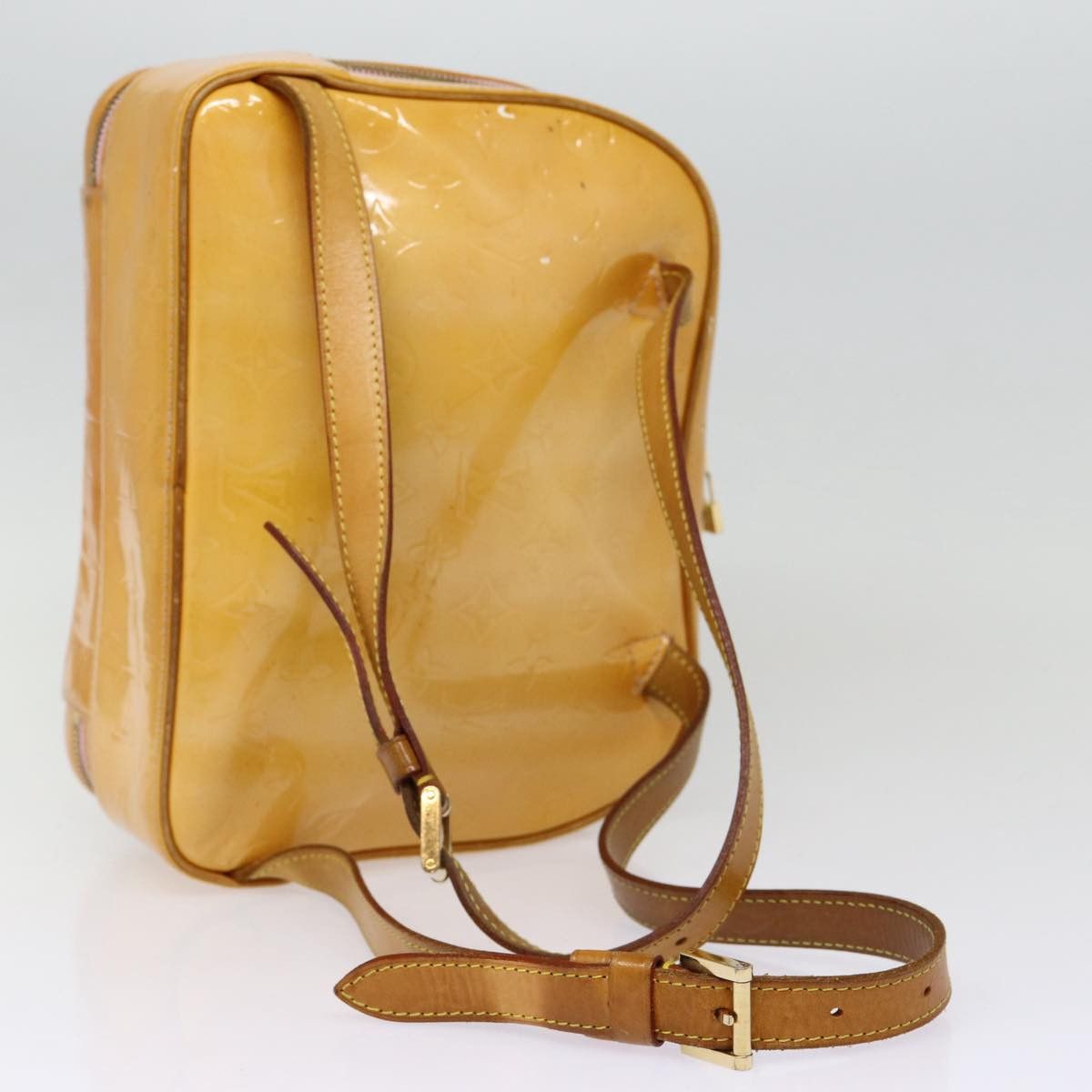 Louis Vuitton Marshmallow Beige Patent Leather Backpack Bag (Pre-Owned) Size ONE SIZE - 15 Thumbnail