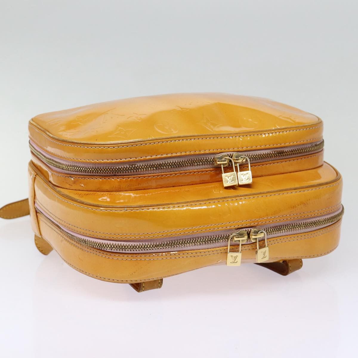 Louis Vuitton Marshmallow Beige Patent Leather Backpack Bag (Pre-Owned) Size ONE SIZE - 14 Thumbnail