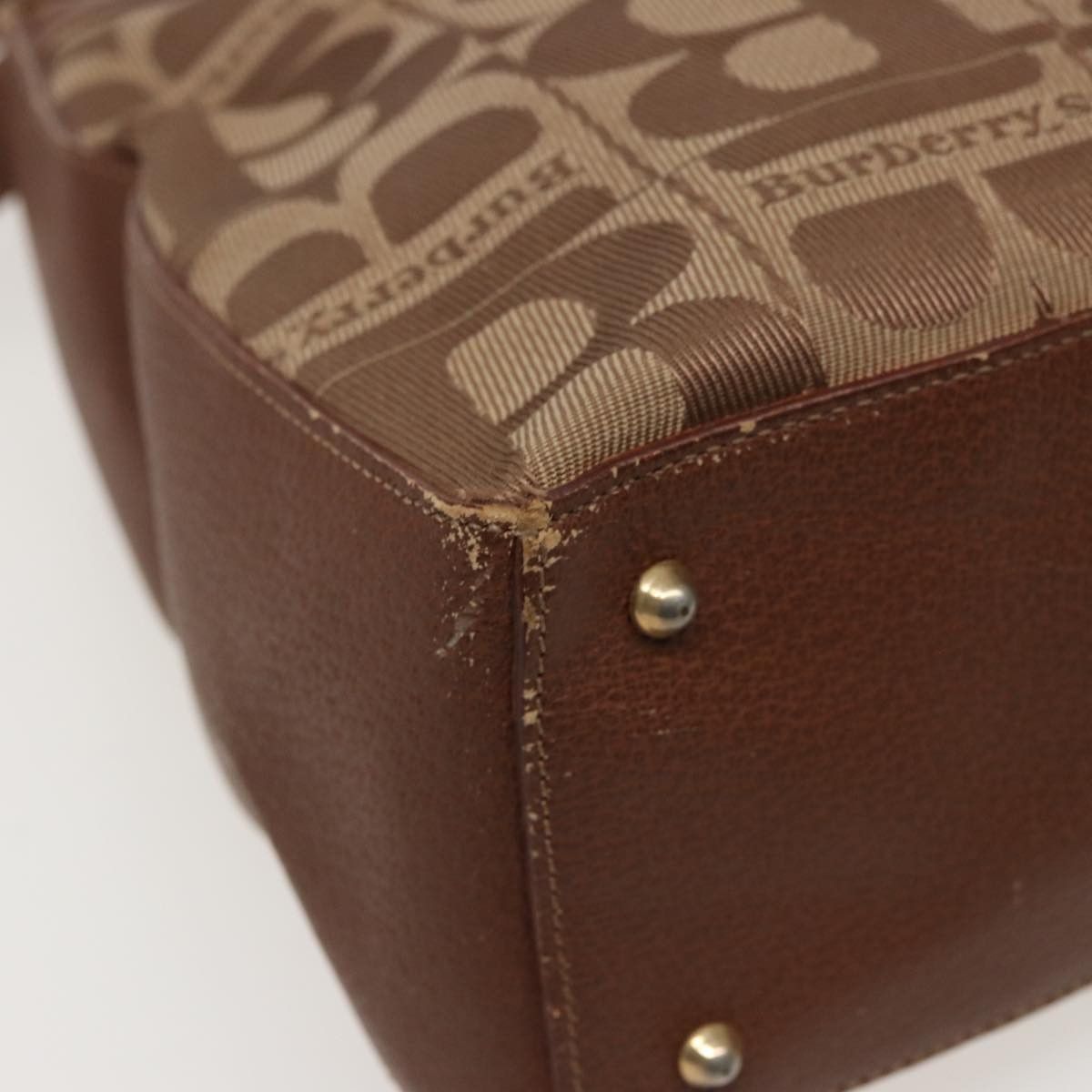 Burberry Brown Canvas Shoulder Bag (Pre-Owned) Size ONE SIZE - 14 Thumbnail