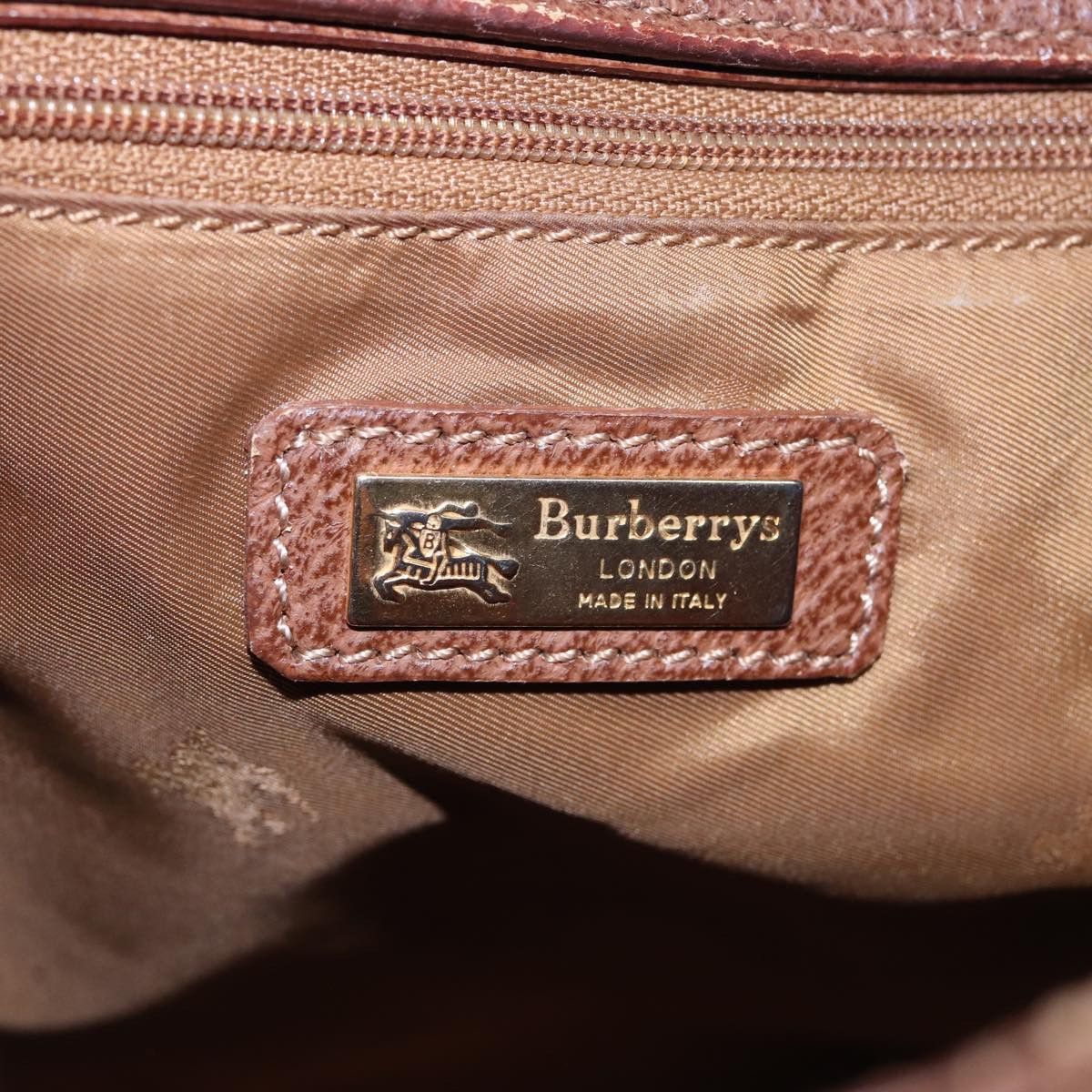 Burberry Brown Canvas Shoulder Bag (Pre-Owned) Size ONE SIZE - 6 Thumbnail