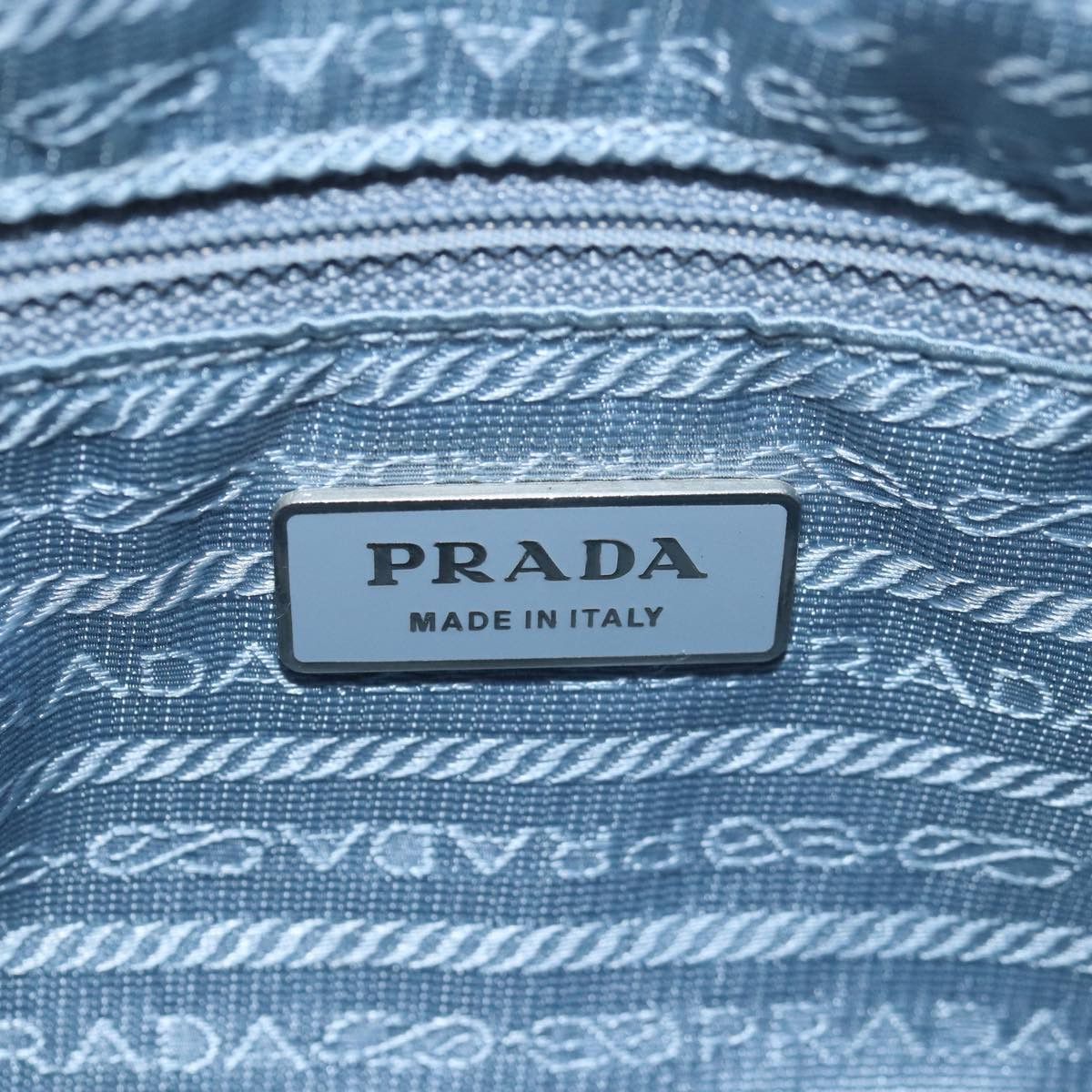 Prada Tessuto Blue Leather Shoulder Bag (Pre-Owned) Size ONE SIZE - 9 Thumbnail