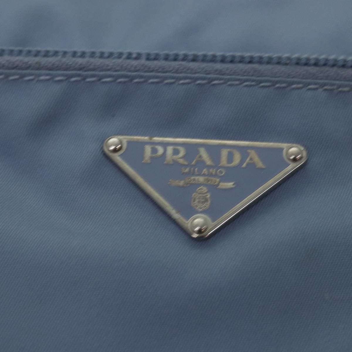 Prada Tessuto Blue Leather Shoulder Bag (Pre-Owned) Size ONE SIZE - 19 Thumbnail