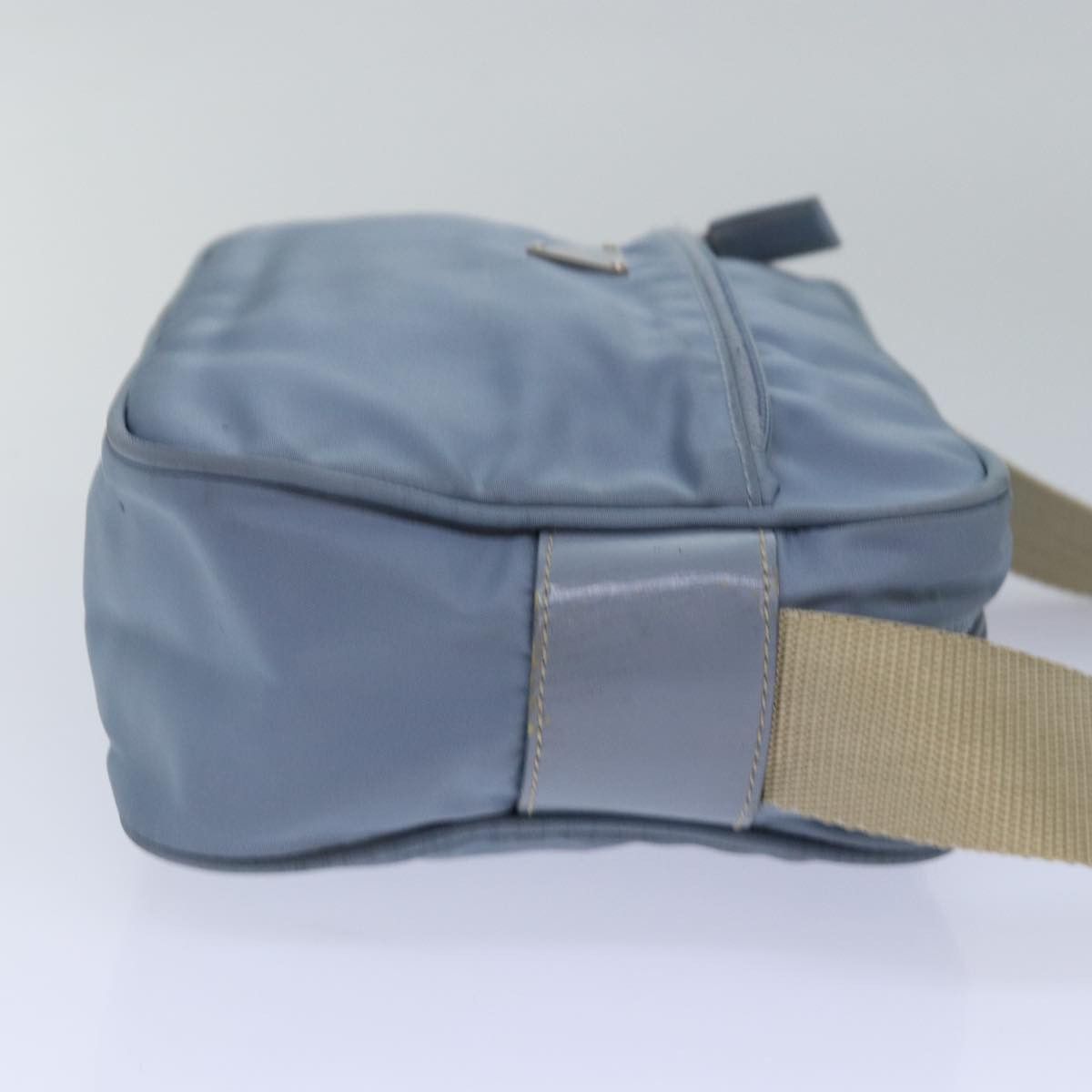 Prada Tessuto Blue Leather Shoulder Bag (Pre-Owned) Size ONE SIZE - 12 Thumbnail
