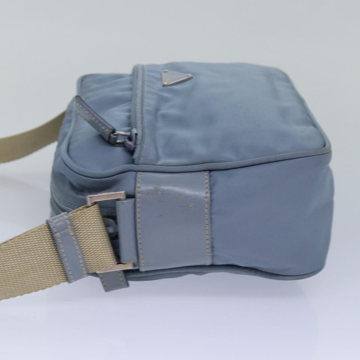 Prada Tessuto Blue Leather Shoulder Bag (Pre-Owned) Size ONE SIZE - 11 Thumbnail