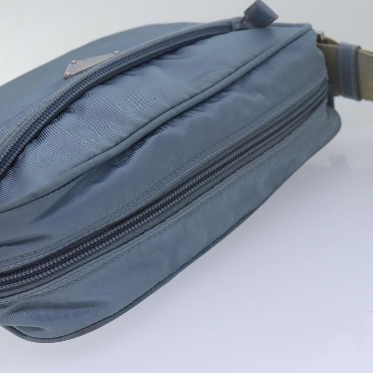 Prada Tessuto Blue Leather Shoulder Bag (Pre-Owned) Size ONE SIZE - 4 Thumbnail